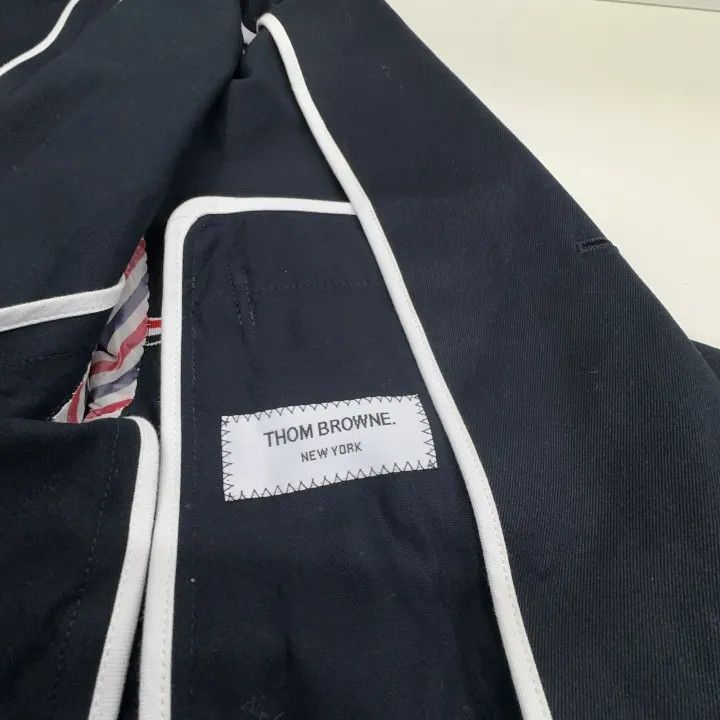 Thom Browne Thom Browne Navy Striped Blazer for Men -2507 Size US M / EU 48-50 / 2 - 5 Thumbnail