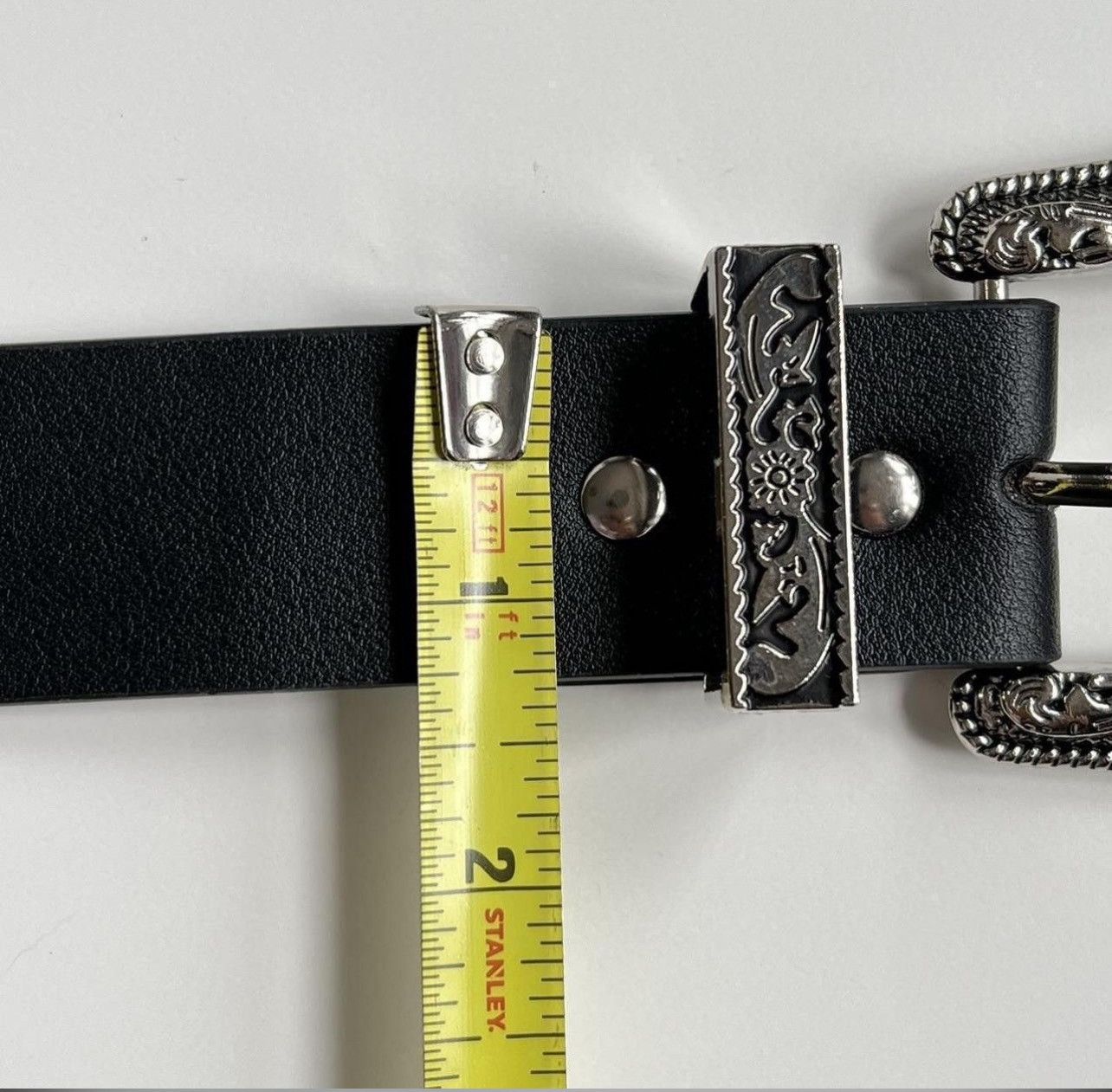 Cowboy Equipment × Vintage vintage black american western cowboy boho star studded belt Size ONE SIZE - 5 Thumbnail