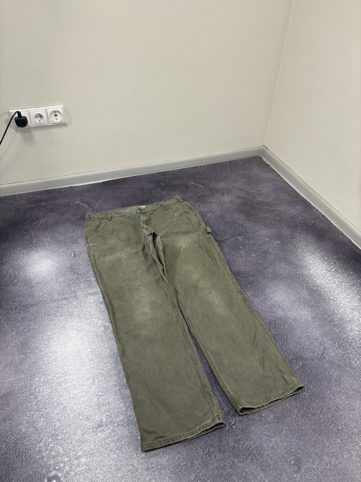 Carhartt Vintage Carhartt Rugged Flex Olive Utility Work Baggy Pants Size US 36 / EU 52 - 8 Thumbnail