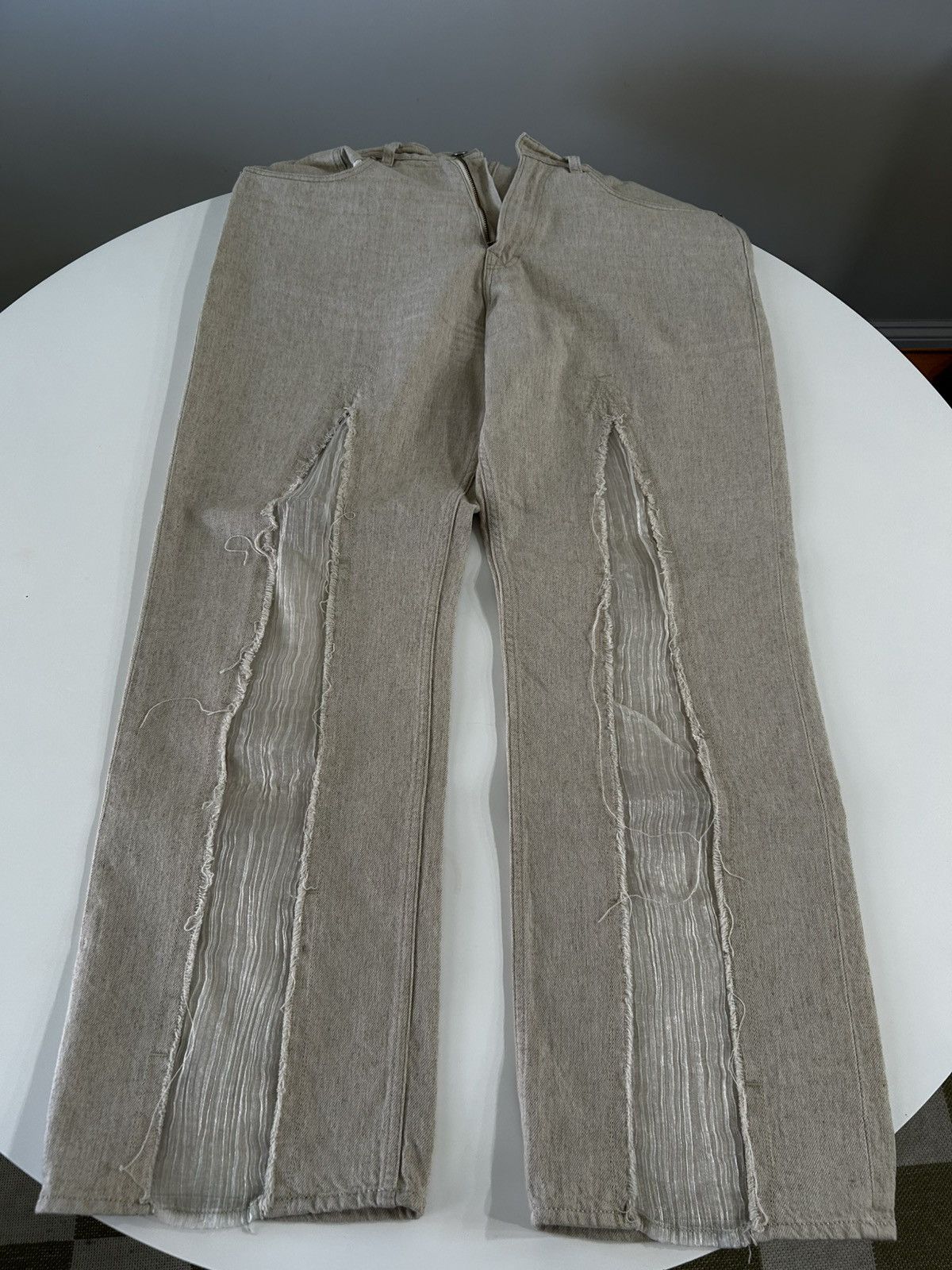 Our Legacy Our Legacy Slash Denim in Ecru/Lace Size US 34 / EU 50 - 1 Thumbnail