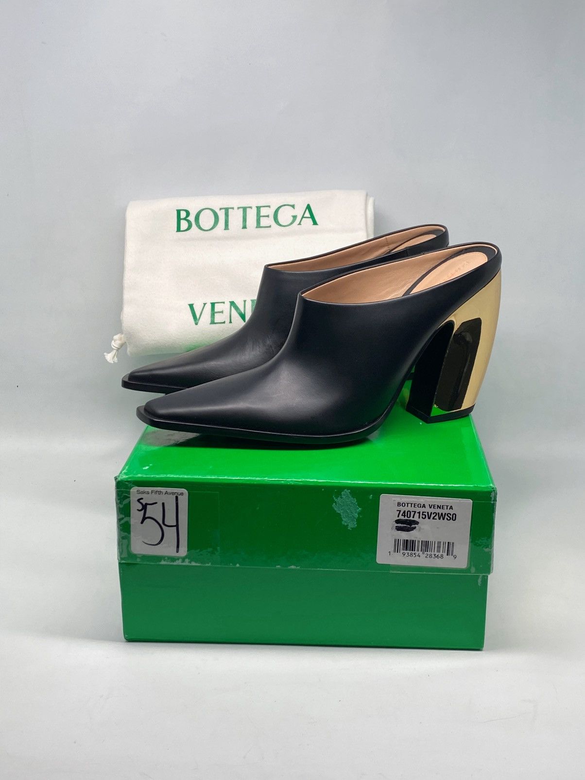 Bottega Veneta Bottega Veneta Tex leather mules size 38 Size US 8 / IT 38 - 14 Thumbnail