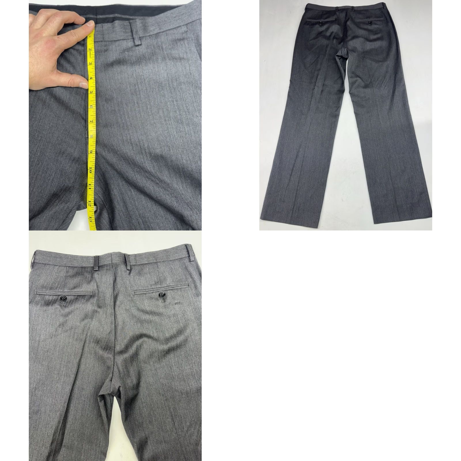 J.Crew J.CREW Ludlow Herringbone Gray 2 Piece Suit Set 42R Pants 32x29 Wool Italian Wool Gray Mens Suit Size 42R - 11 Thumbnail
