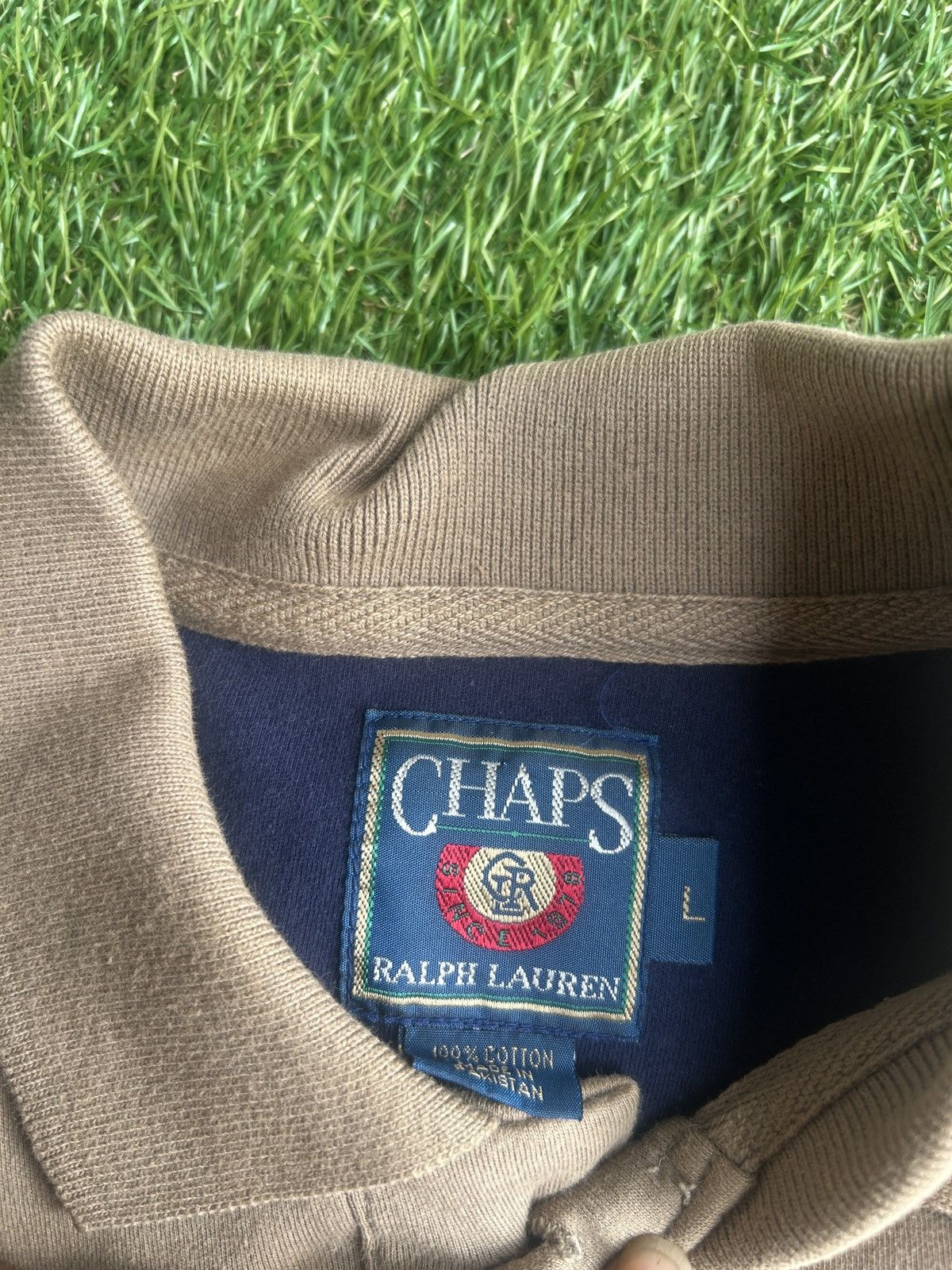 Chaps Ralph Lauren Vintage Chaps Ralph Lauren Long Sleeve Polo Shirt Large Size US L / EU 52-54 / 3 - 3 Thumbnail