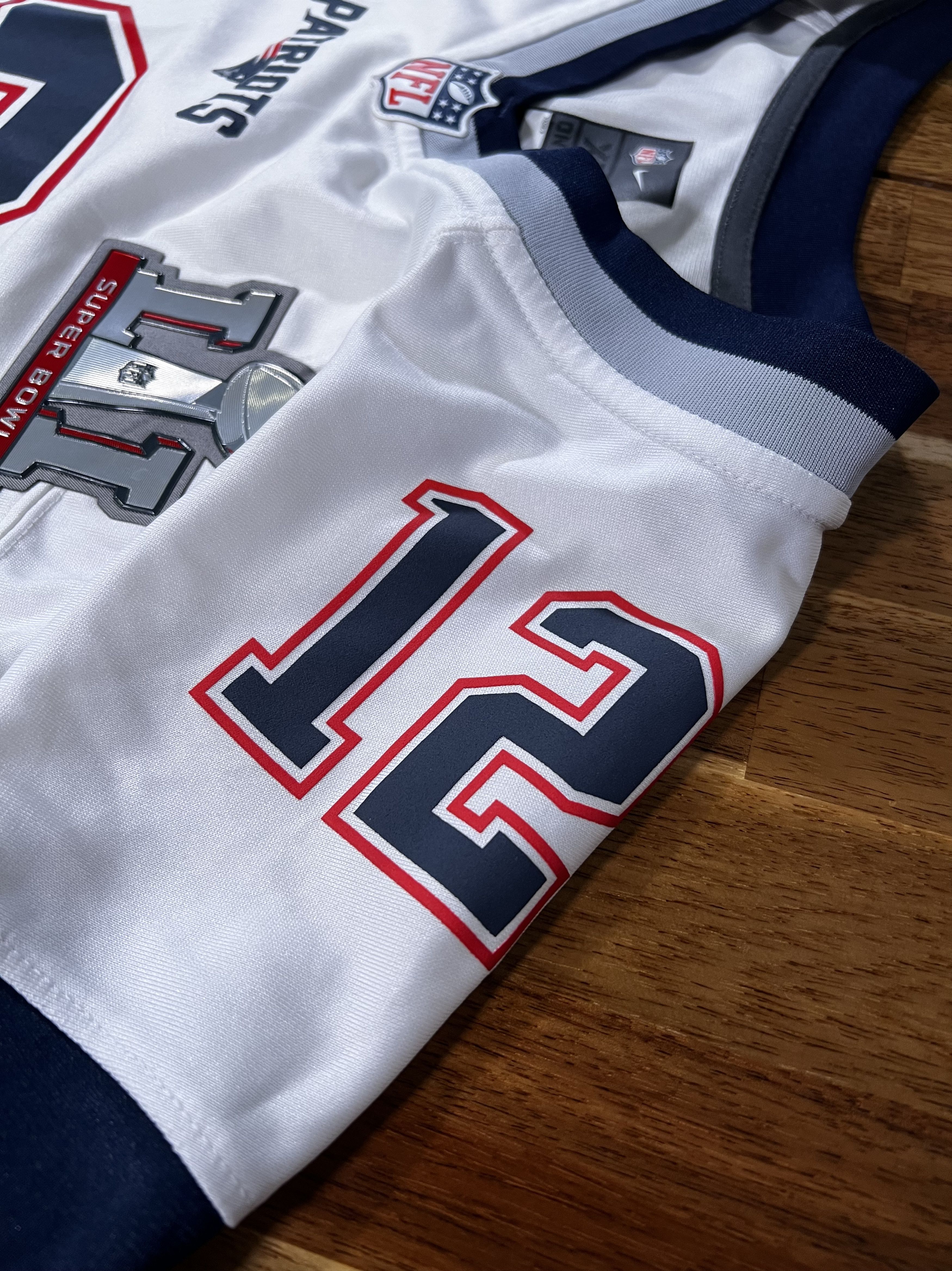 Nike Nike Tom Brady NE Patriots Super Bowl LI Game White Jersey Size US XXL / EU 58 / 5 - 6 Thumbnail