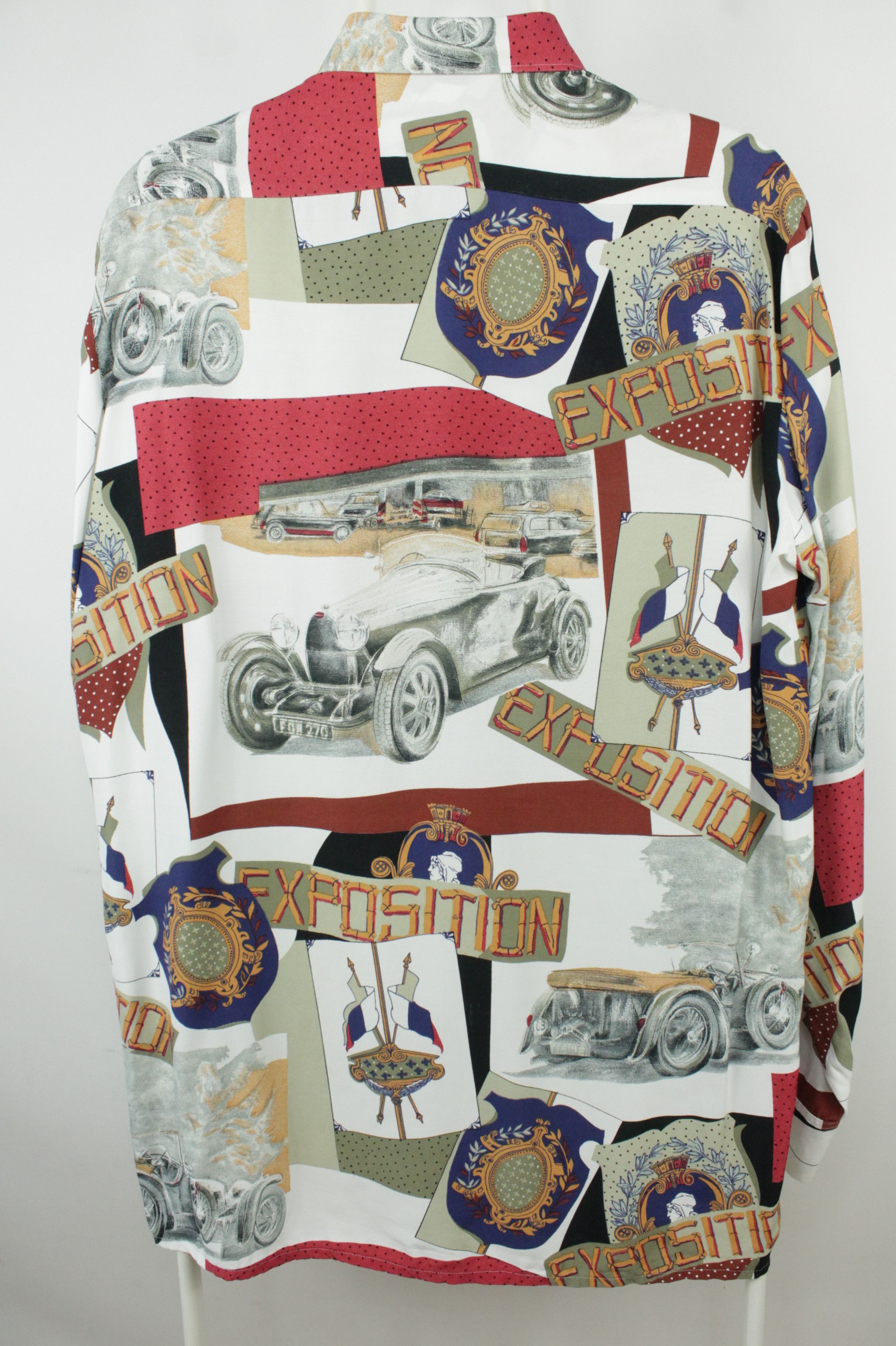 Designer × Vintage Muller Monogram Vintage Car Pattern Viscose Shirt Men's Size US L / EU 52-54 / 3 - 5 Thumbnail