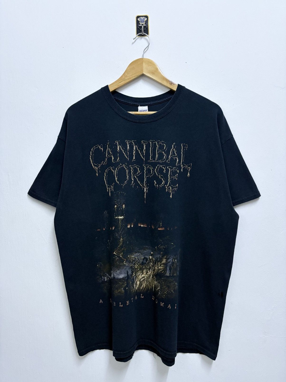 Vintage 2000's Cannibal Corpse - Album A Skeletal Domain T-Shirt Size US XL / EU 56 / 4 - 1 Thumbnail
