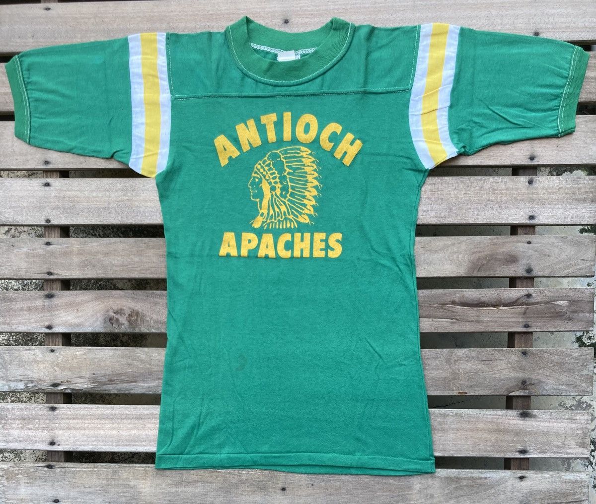 Vintage Vintage 70s Raglan Antioch Apaches Top T shirt Size US M / EU 48-50 / 2 - 2 Thumbnail
