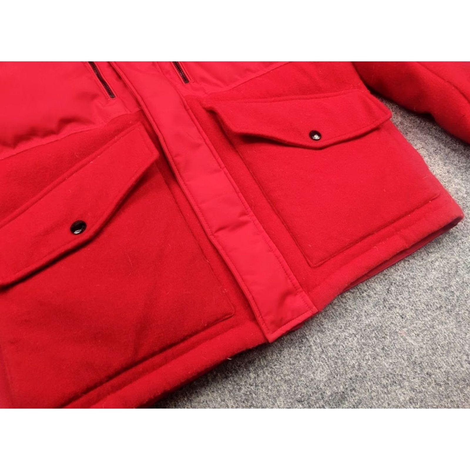 Vintage Strellson Anniversary Edition red jacket Mens Winter down fur hooded PP Size US M / EU 48-50 / 2 - 7 Thumbnail