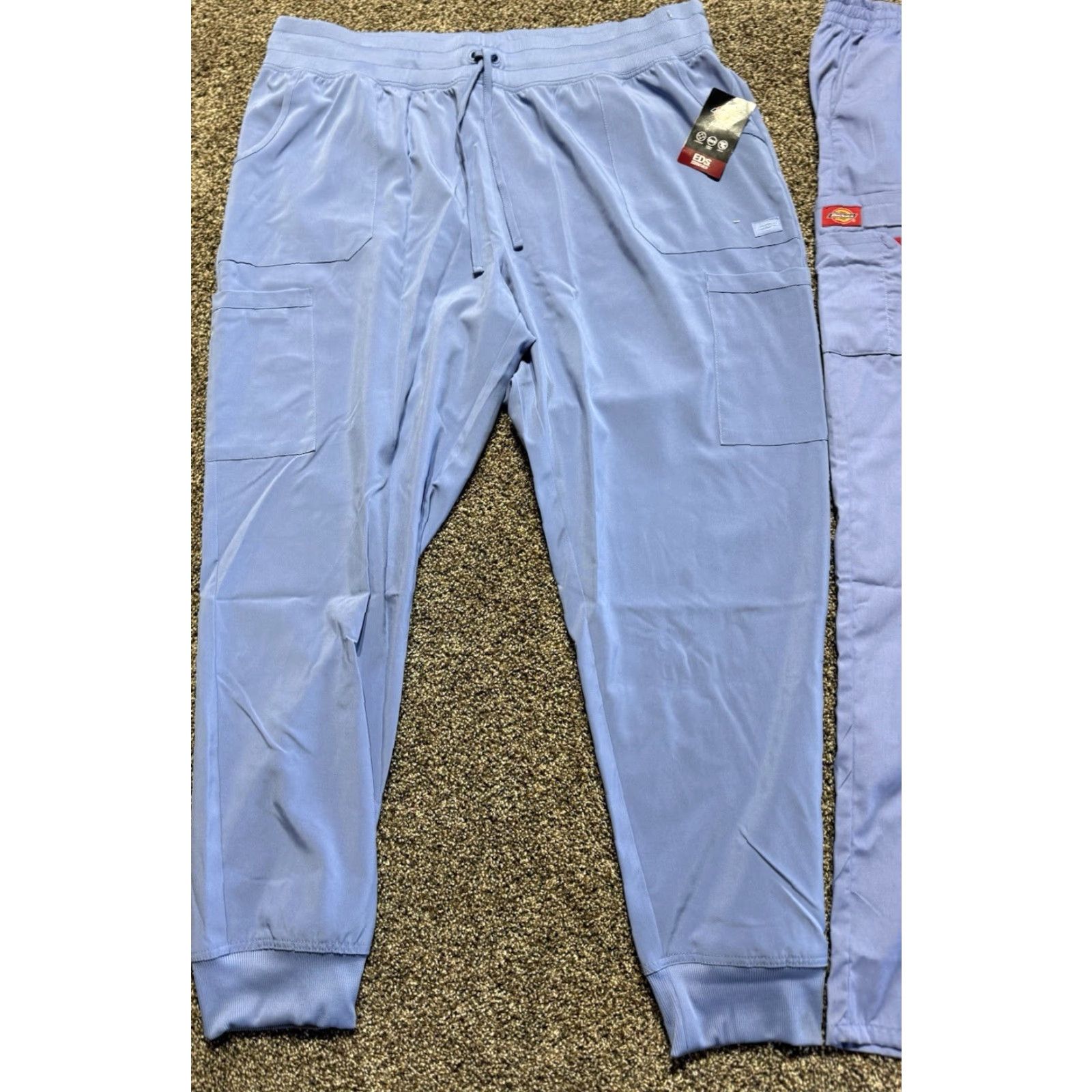 Dickies Dickies Womens Solid Blue Cargo Medical Scrub Pants 2XL Lot Of 2 NEW Womens Mens? No. Size 40" / US 18 - 2 Thumbnail