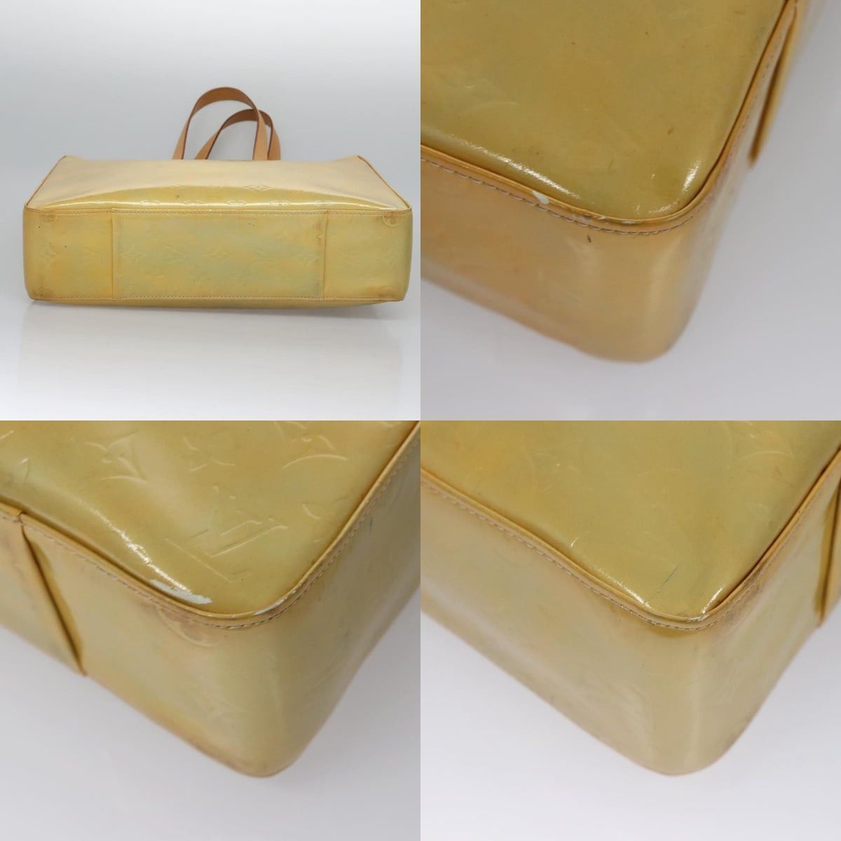 Louis Vuitton LOUIS VUITTON Monogram Vernis Columbus Tote Bag Gris M91028 Size ONE SIZE - 10 Thumbnail