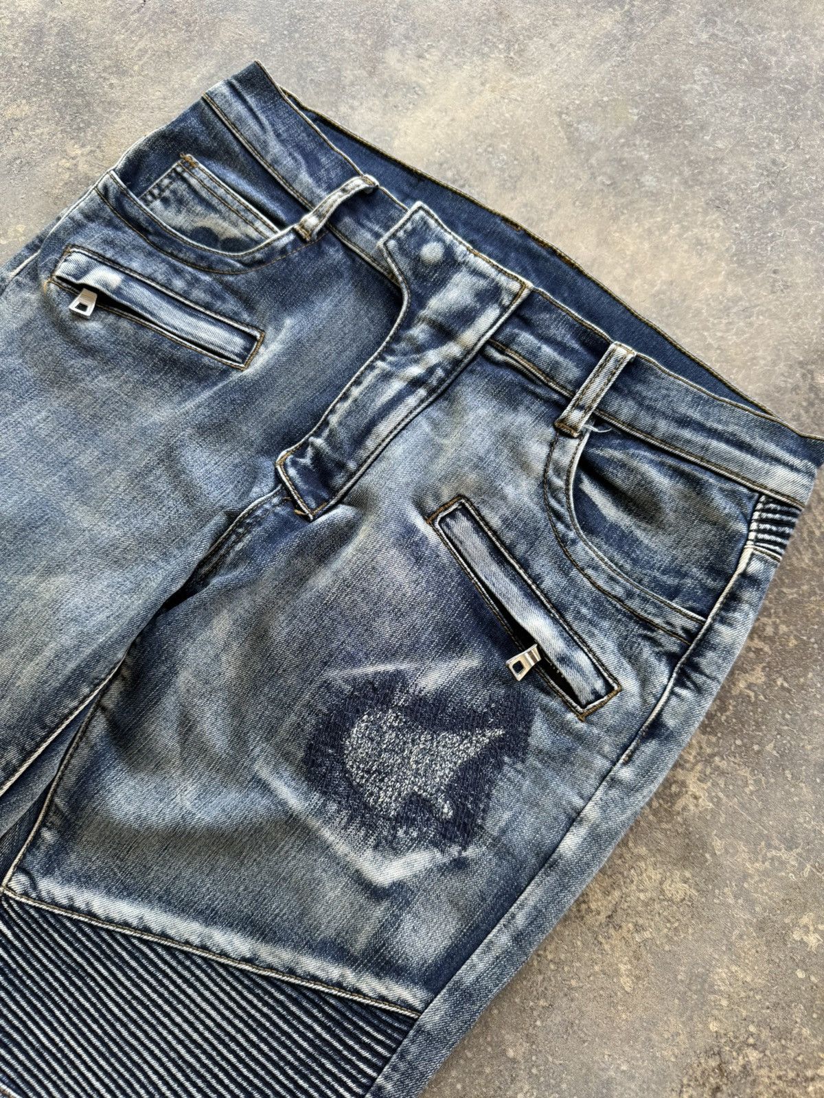 Balmain × Vintage Vintage Balmain Bikes Jeans Size US 32 / EU 48 - 2 Thumbnail