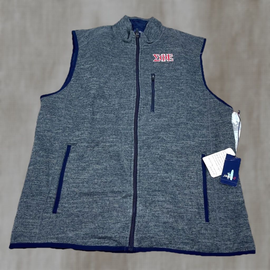 johnnie-O johnnie-O Vest Men Large Gray Heather Pavement West Coast Prep Size US L / EU 52-54 / 3 - 1 Thumbnail