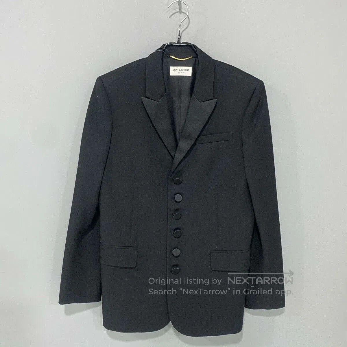 Saint Laurent Paris Saint Laurent Black Smoking Blazer. Size S / US 4 / IT 40 - 1 Thumbnail