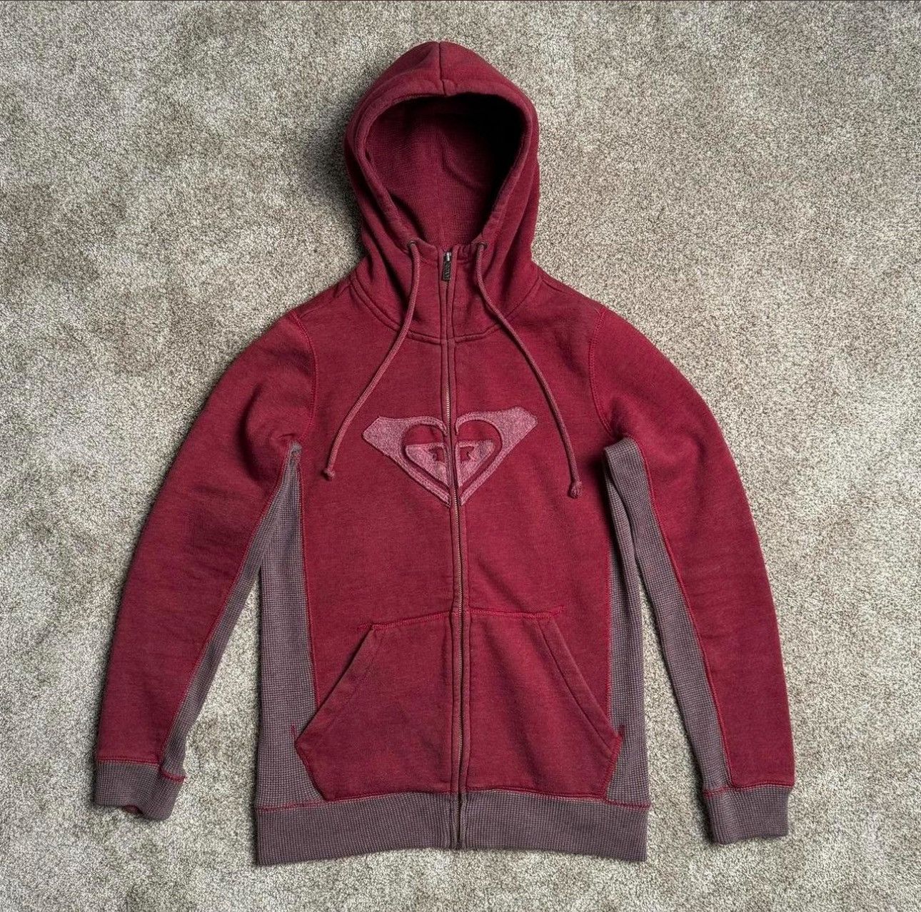 Other Y2K ROXY WAFFLEKNIT ZIP-UP HOODIE Size M / US 6-8 / IT 42-44 - 3 Thumbnail