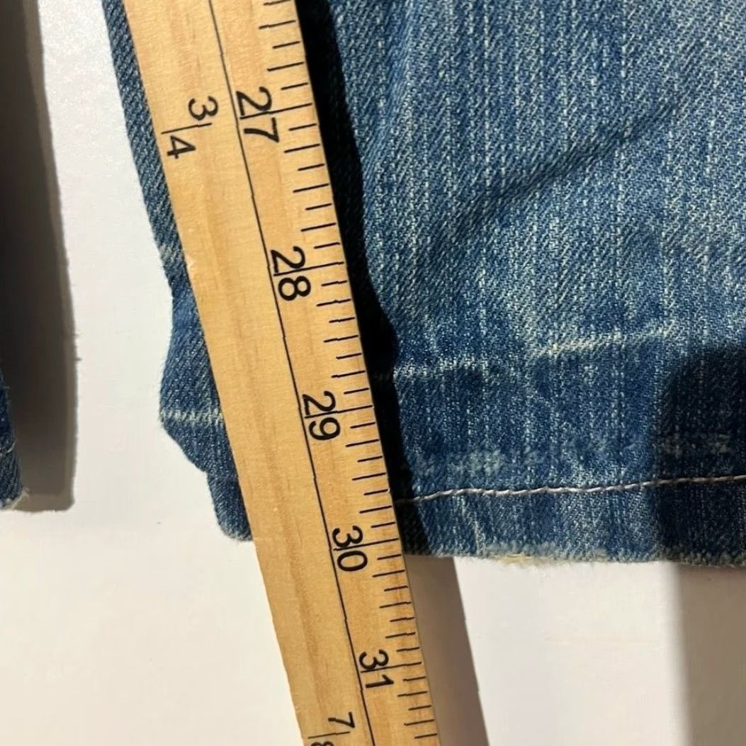 Vintage Urban Up Jeans Slim Straight Denim Blue 32x30 Mens Regular 5-Pocket Cotton Zip Button Size US 32 / EU 48 - 6 Thumbnail