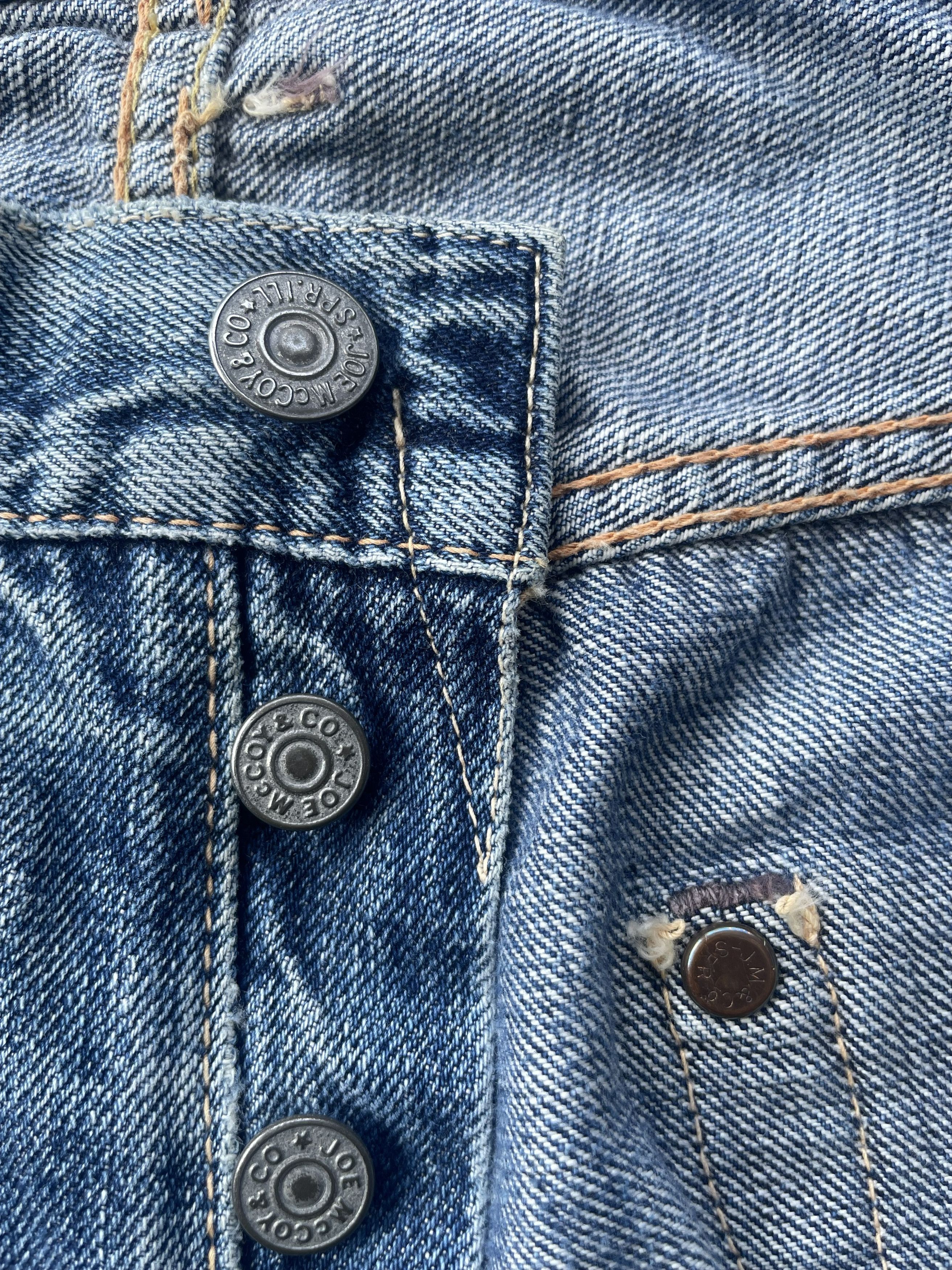 The Real McCoy's Vintage Joe Mccoy Selvedge Denim Size US 34 / EU 50 - 9 Thumbnail