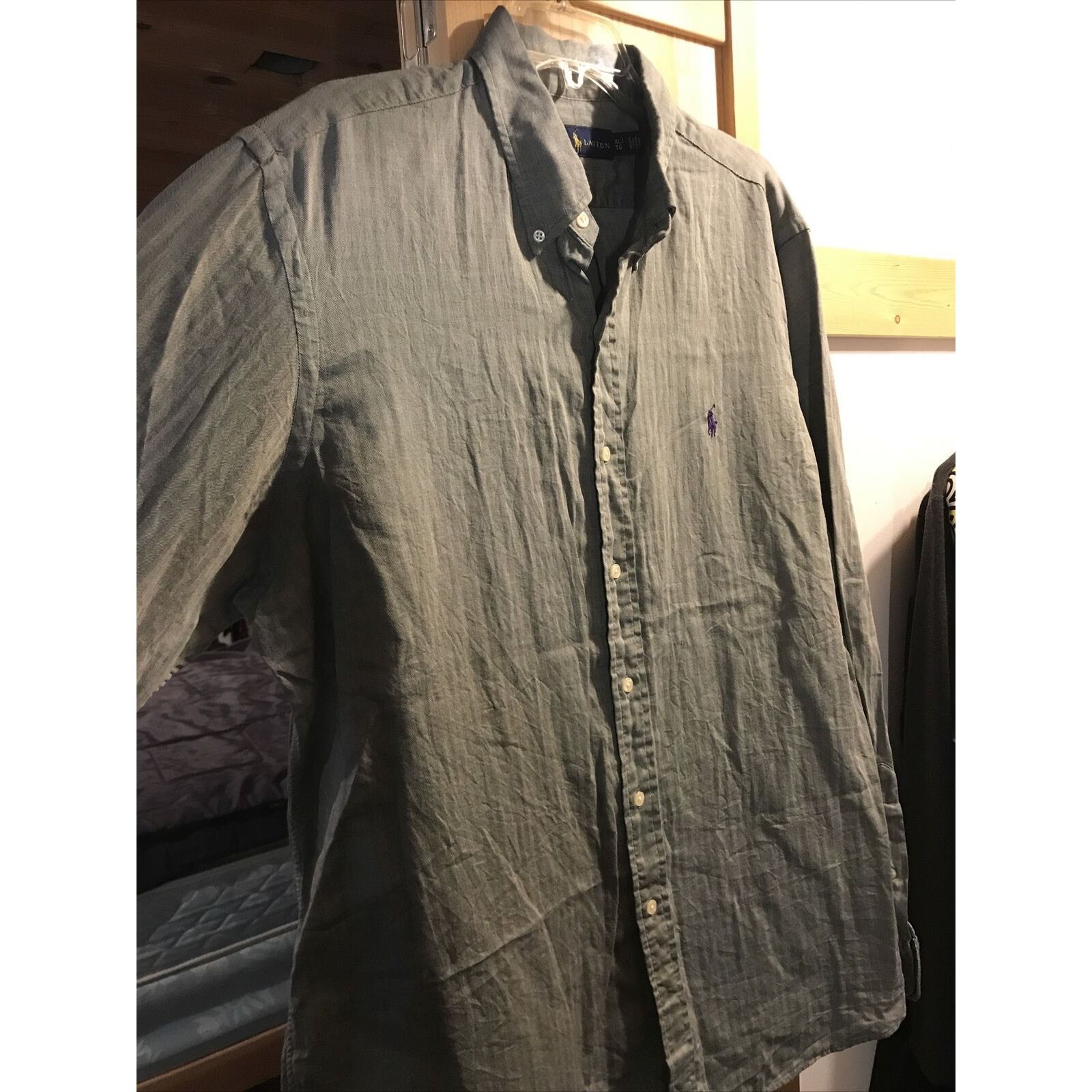 Ralph Lauren Ralph Lauren Men’s XL Light Green LS Button Up Cotton Shirt Size US XL / EU 56 / 4 - 6 Thumbnail