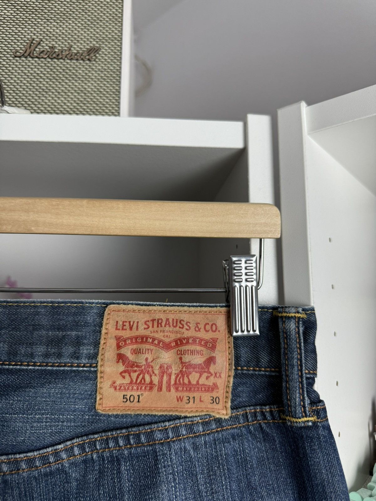 Levi's × Levi's Vintage Clothing × Vintage VIntage 90s Levi’s 501 washed denim pants 31x30 jeans casual Size US 31 - 4 Thumbnail