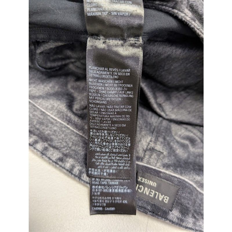 Balenciaga o1rshd1 Trompe L'oeil Fleece Denim Pants in Black Size US 30 / EU 46 - 19 Thumbnail