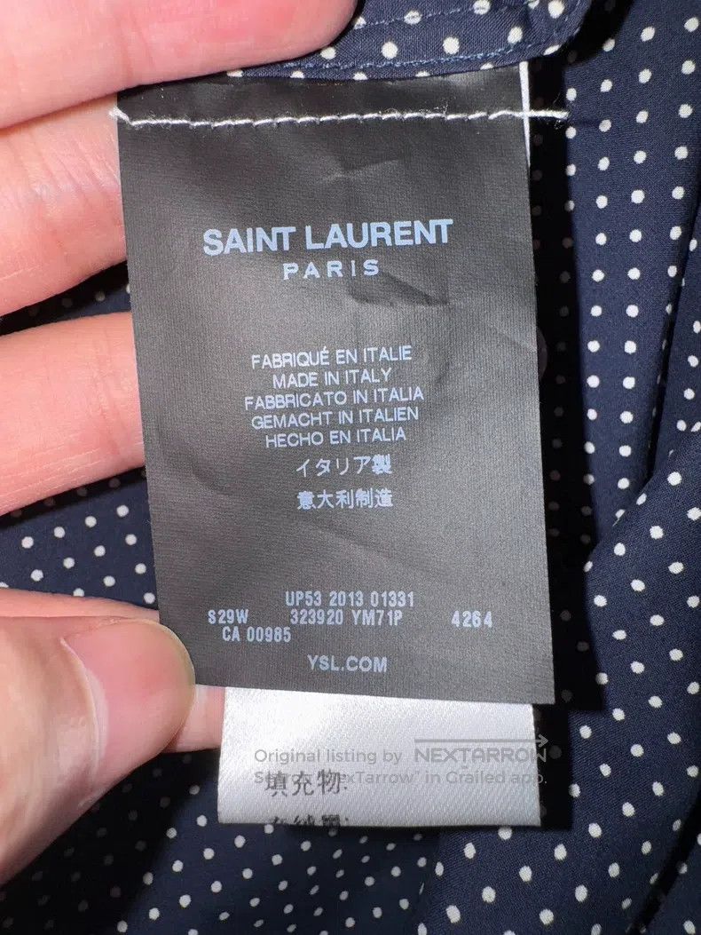 Saint Laurent Paris Saint Laurent Paris Starry Print Blue and White Polka Dot Size XS / US 0-2 / IT 36-38 - 7 Thumbnail