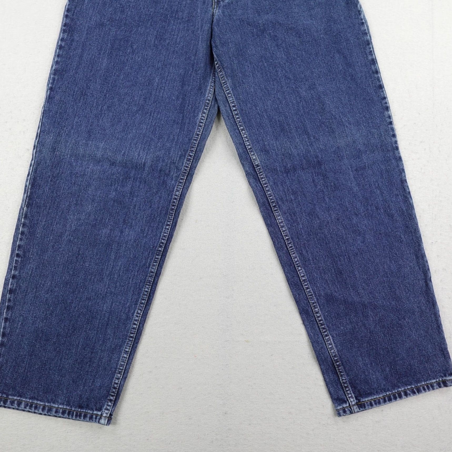 Levi's VINTAGE Levi's Jeans Men Wide-Leg 36x32 Dark Blue Denim SilverTab Baggy Y2K Grunge - 1990s Mens Jeans Size US 36 / EU 52 - 3 Thumbnail