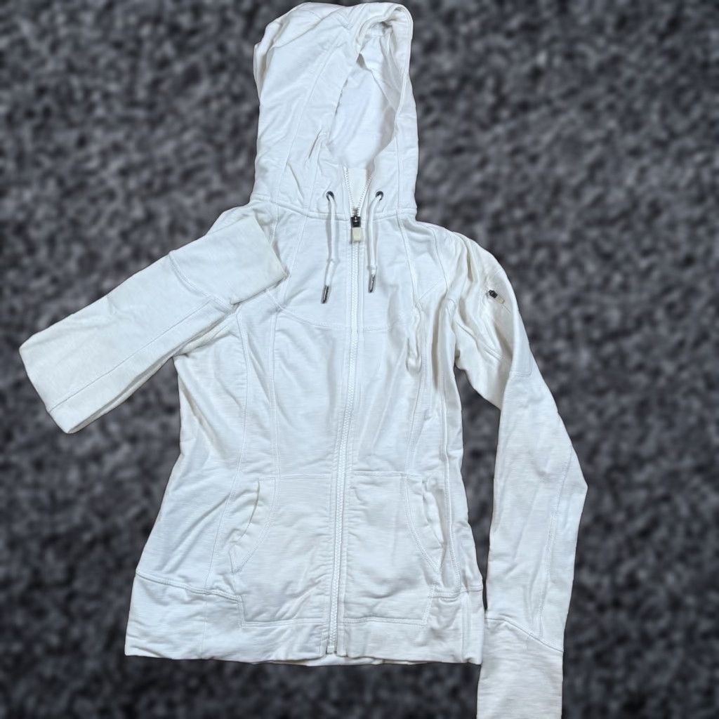 Athleta Athleta Hoodie Full Zip Women’s XS White Athletic Lightweight Regular Size Woman Women’s/XS? Size XS / US 0-2 / IT 36-38 - 1 Thumbnail