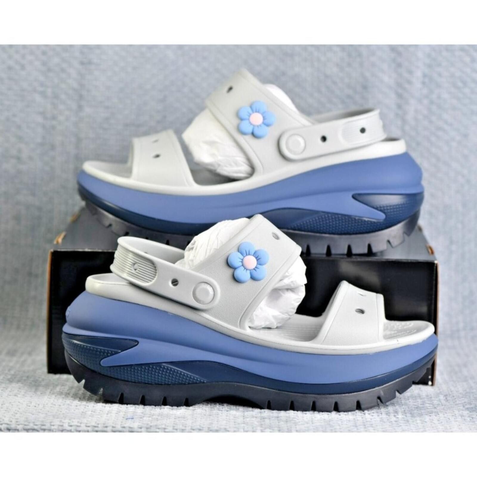 Crocs Crocs Classic Mega Crush Matte Sandal | Mirage/Multi Size US 9 / IT 39 - 3 Thumbnail