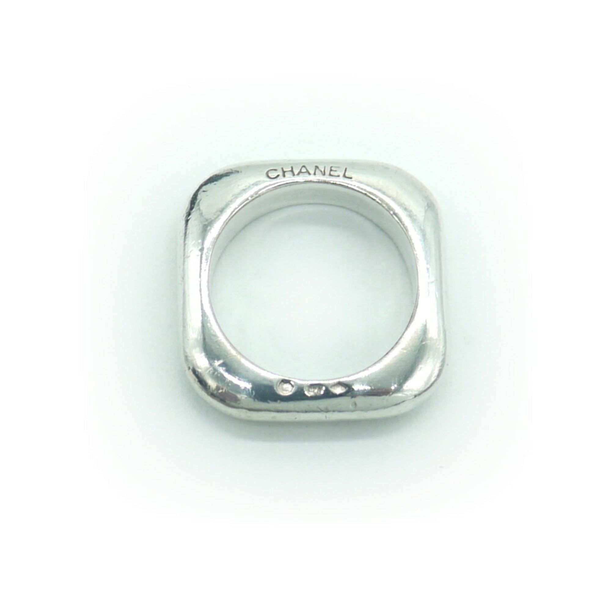 image of Chanel Silver 925 Square Ring No. 16, Women's