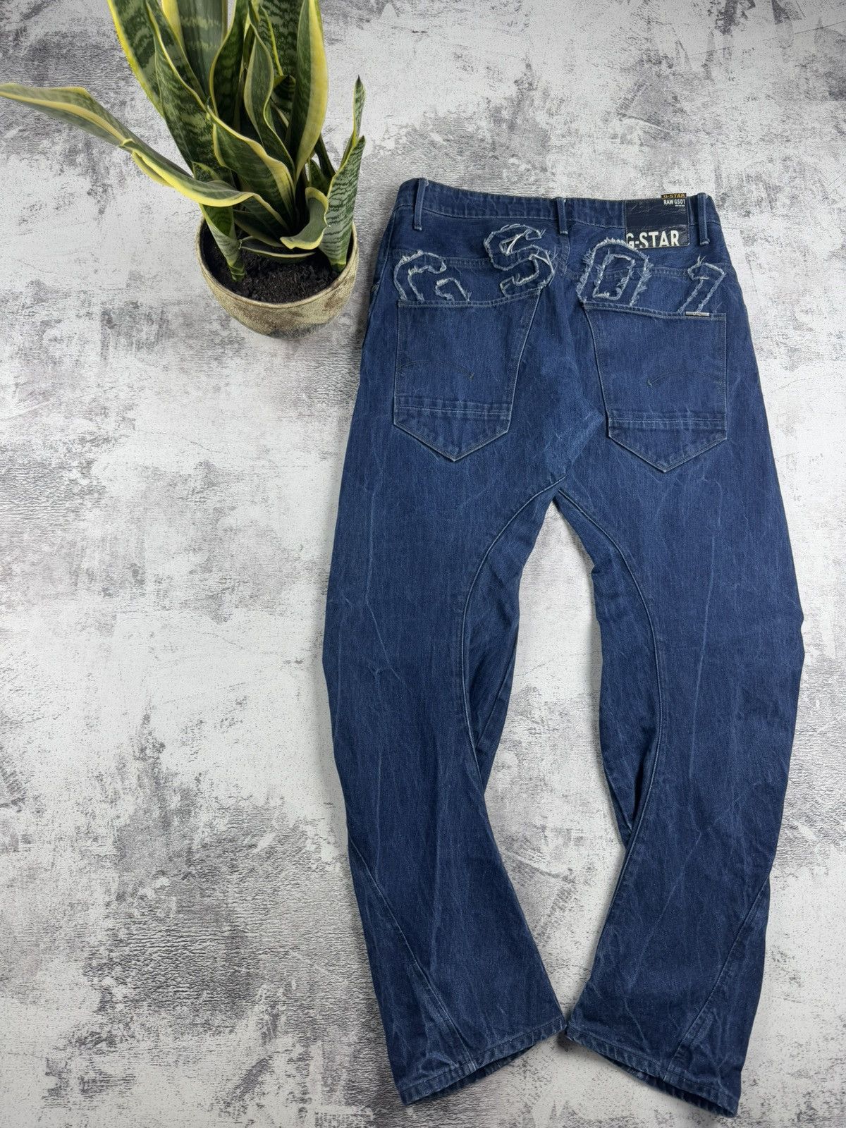G-Star G-Star Loose Tapered Big Logo GS01 Embro Jeans Pants Bottoms Size US 36 / EU 52 - 2 Thumbnail