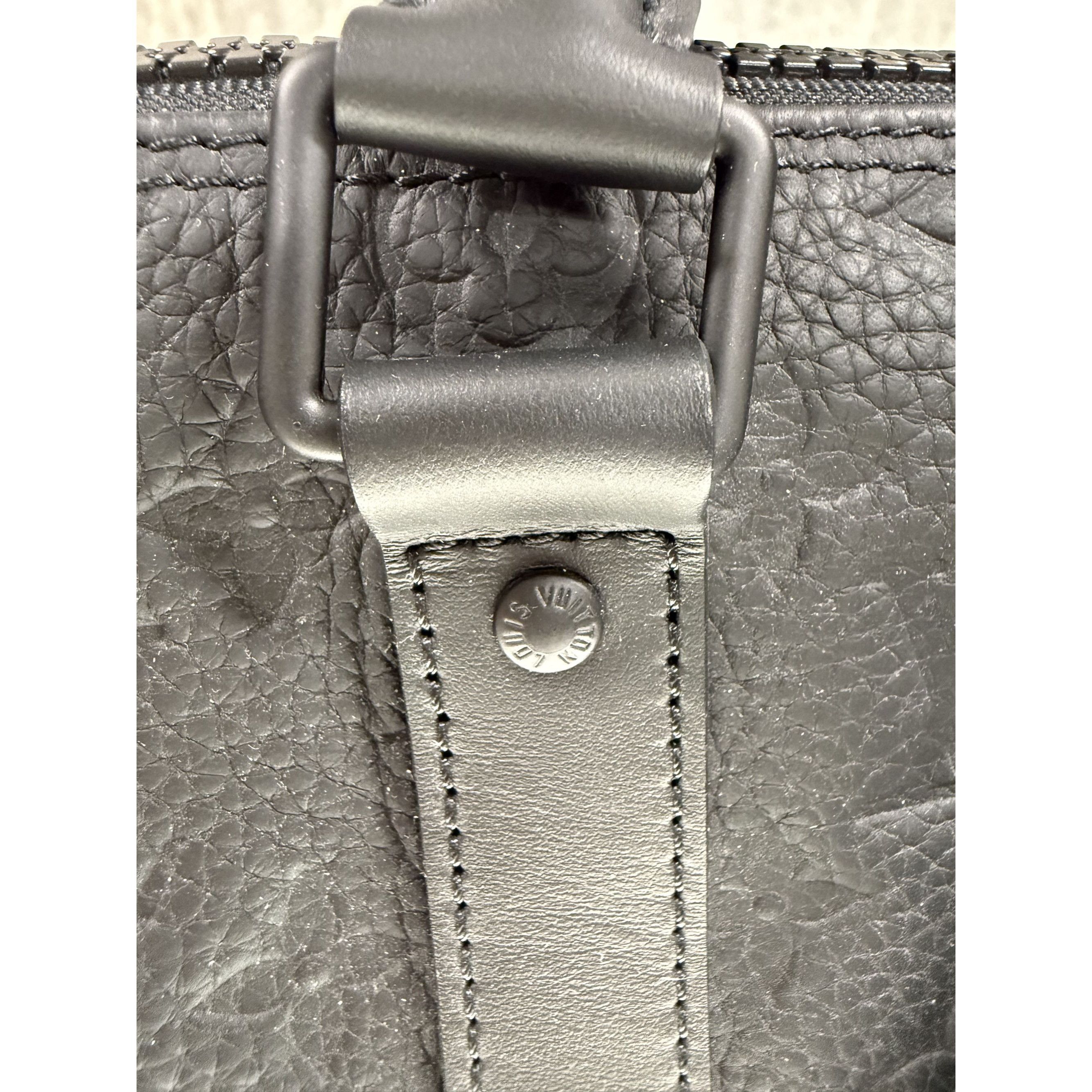 Louis Vuitton Louis Vuitton Black Monogram Embossed Leather Mini Duffel Ba Size ONE SIZE - 17 Thumbnail