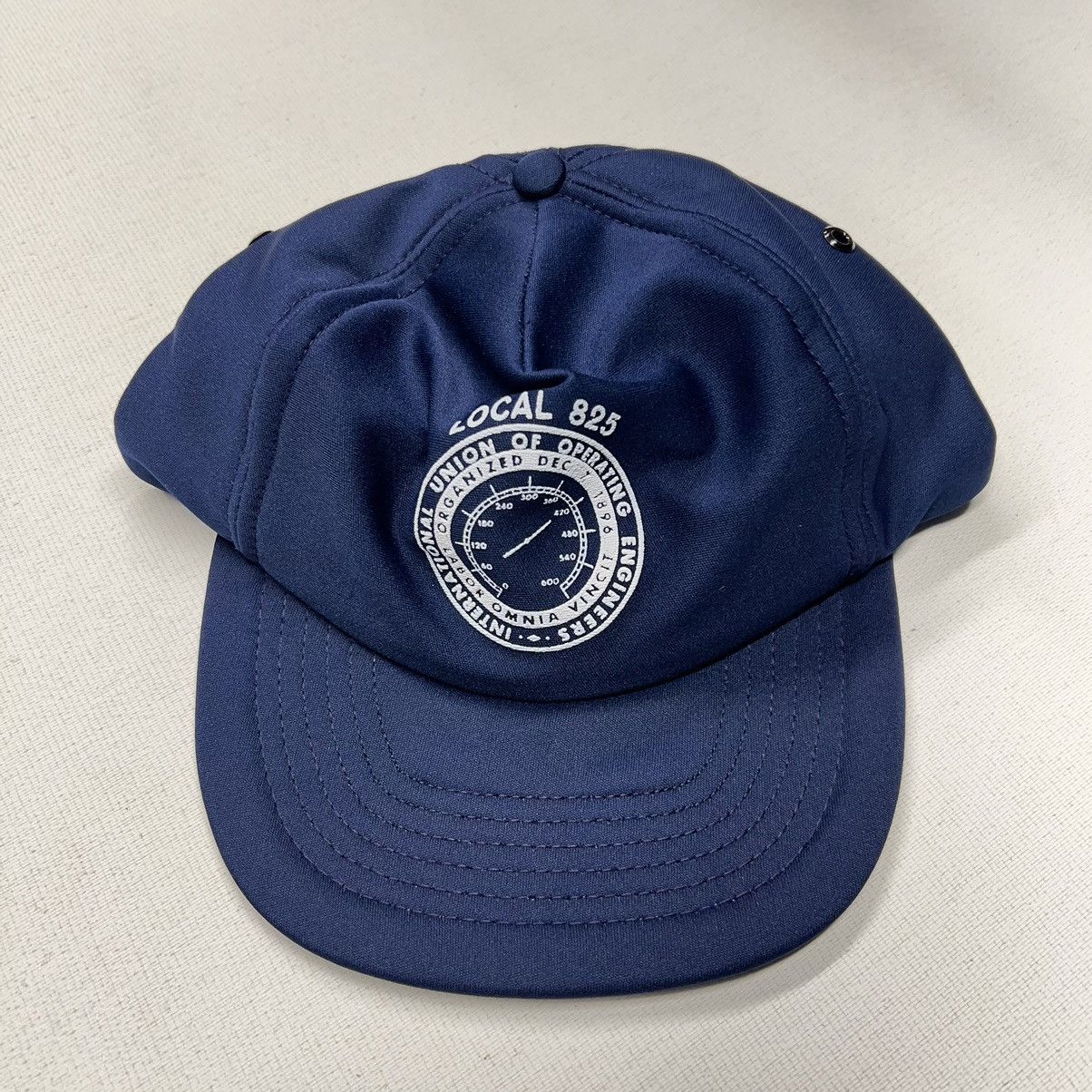 Vintage VTG Union Hat Blue Snap Back Local Engineer Work Retro Navy Size ONE SIZE - 2 Thumbnail