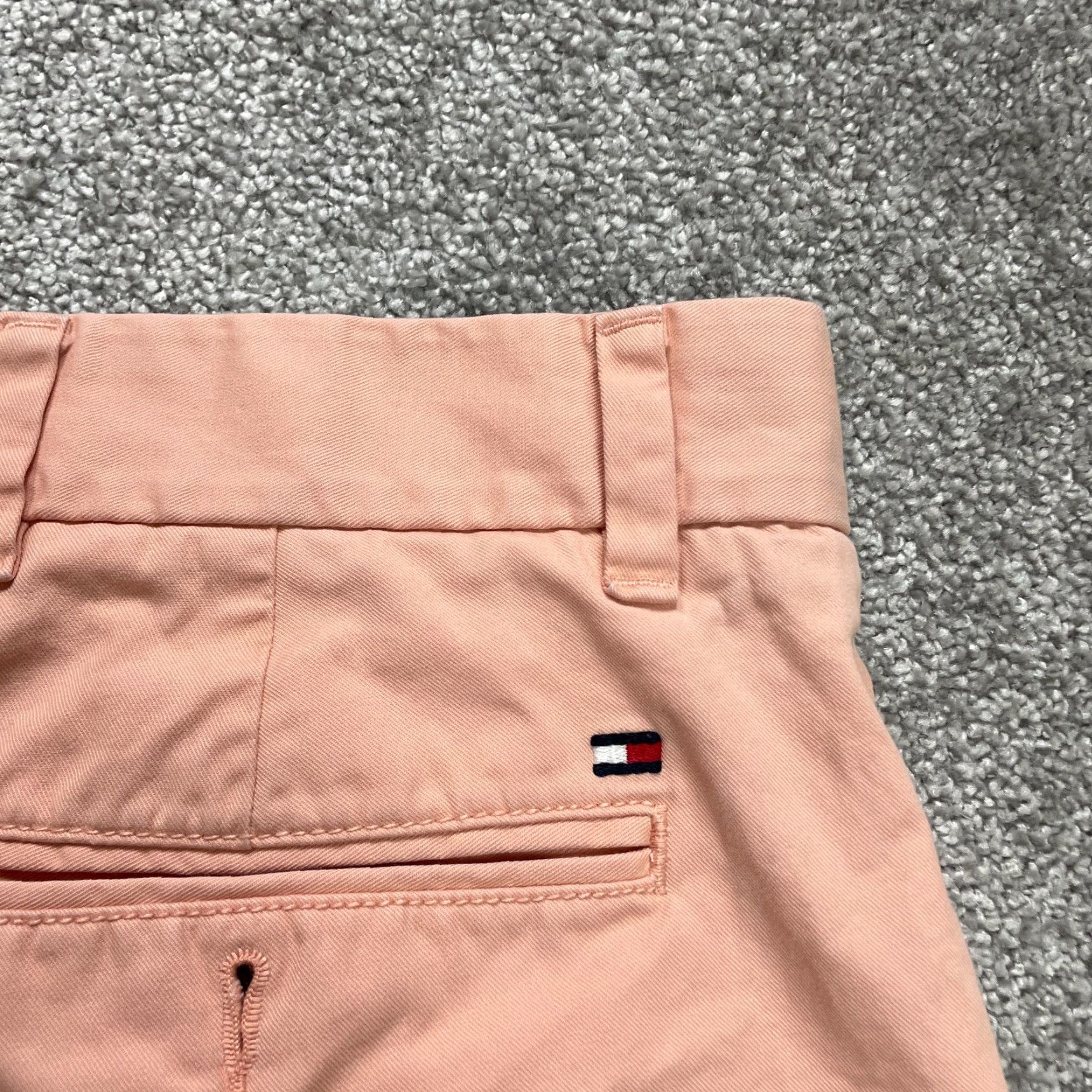 Tommy Hilfiger Tommy Hilfiger Men's Shorts Chino Flat Front Cotton Peach Pink 32 Size US 32 / EU 48 - 4 Thumbnail