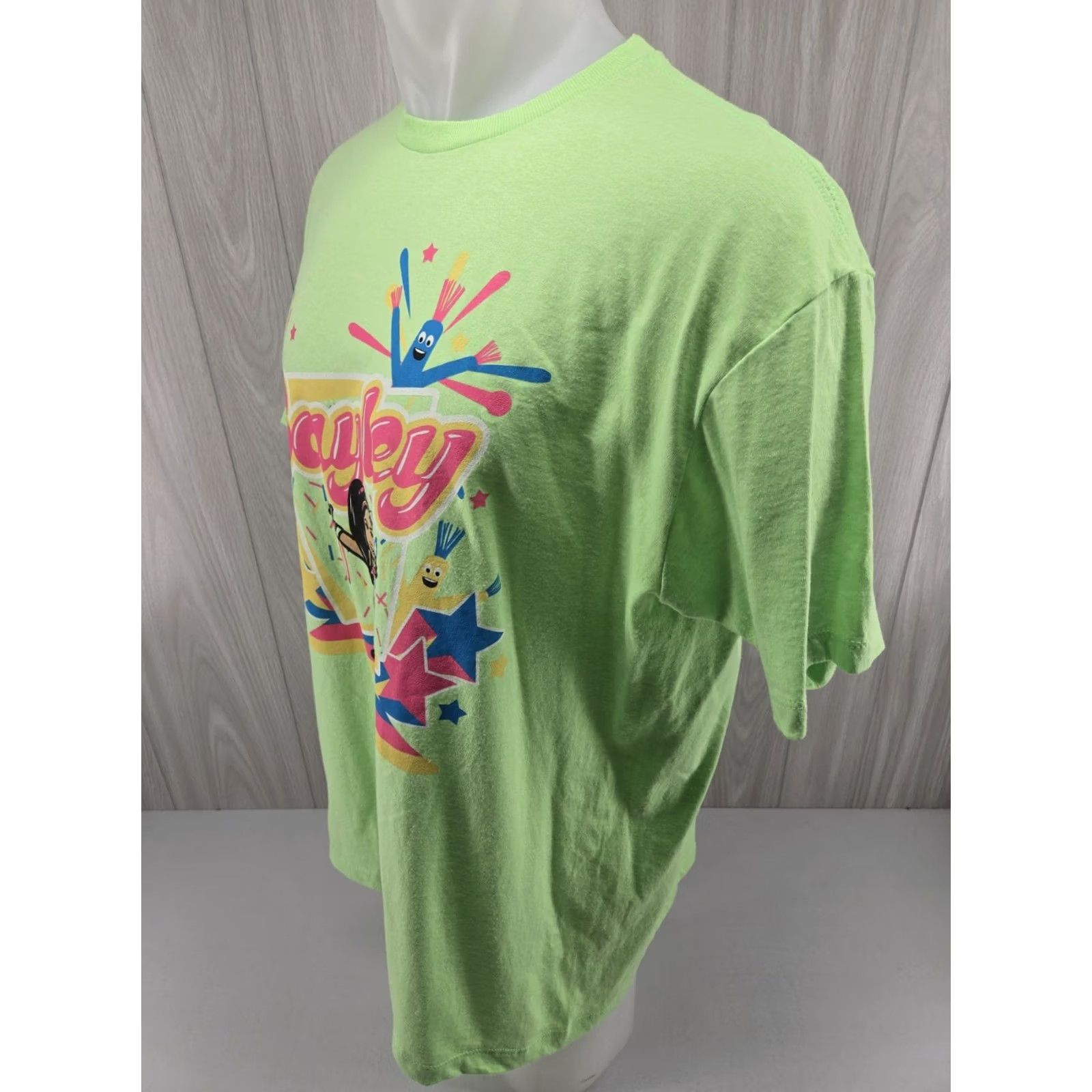 SOMET WWE X Nerds Bayley We Want Some Bayley Cartoon T-Shirt XL Mens Green Graphic Print Size US XL / EU 56 / 4 - 5 Thumbnail