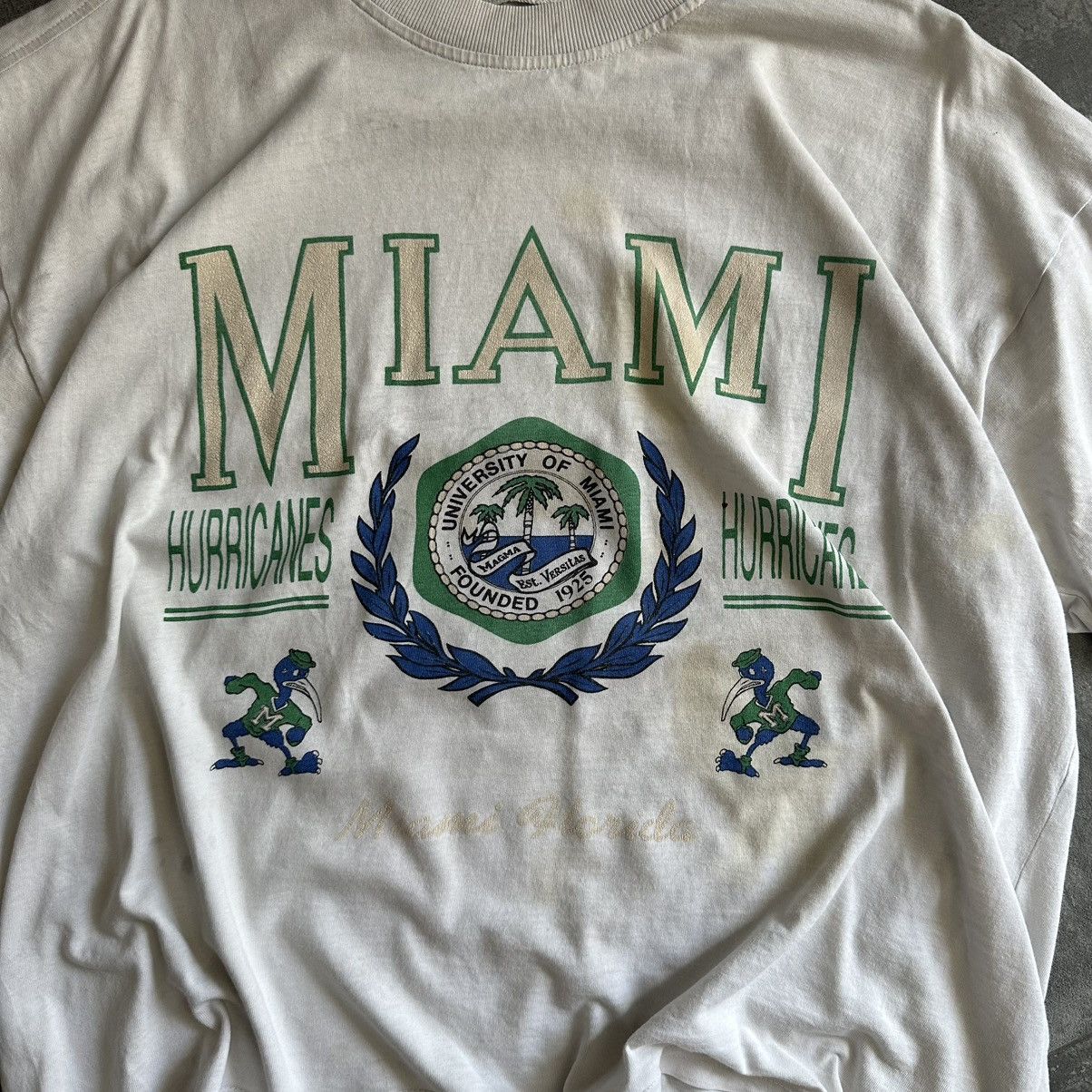 Designer × Vintage Vintage Miami Hurricanes T-shirts University Of Miami Y2K Size US XL / EU 56 / 4 - 7 Thumbnail
