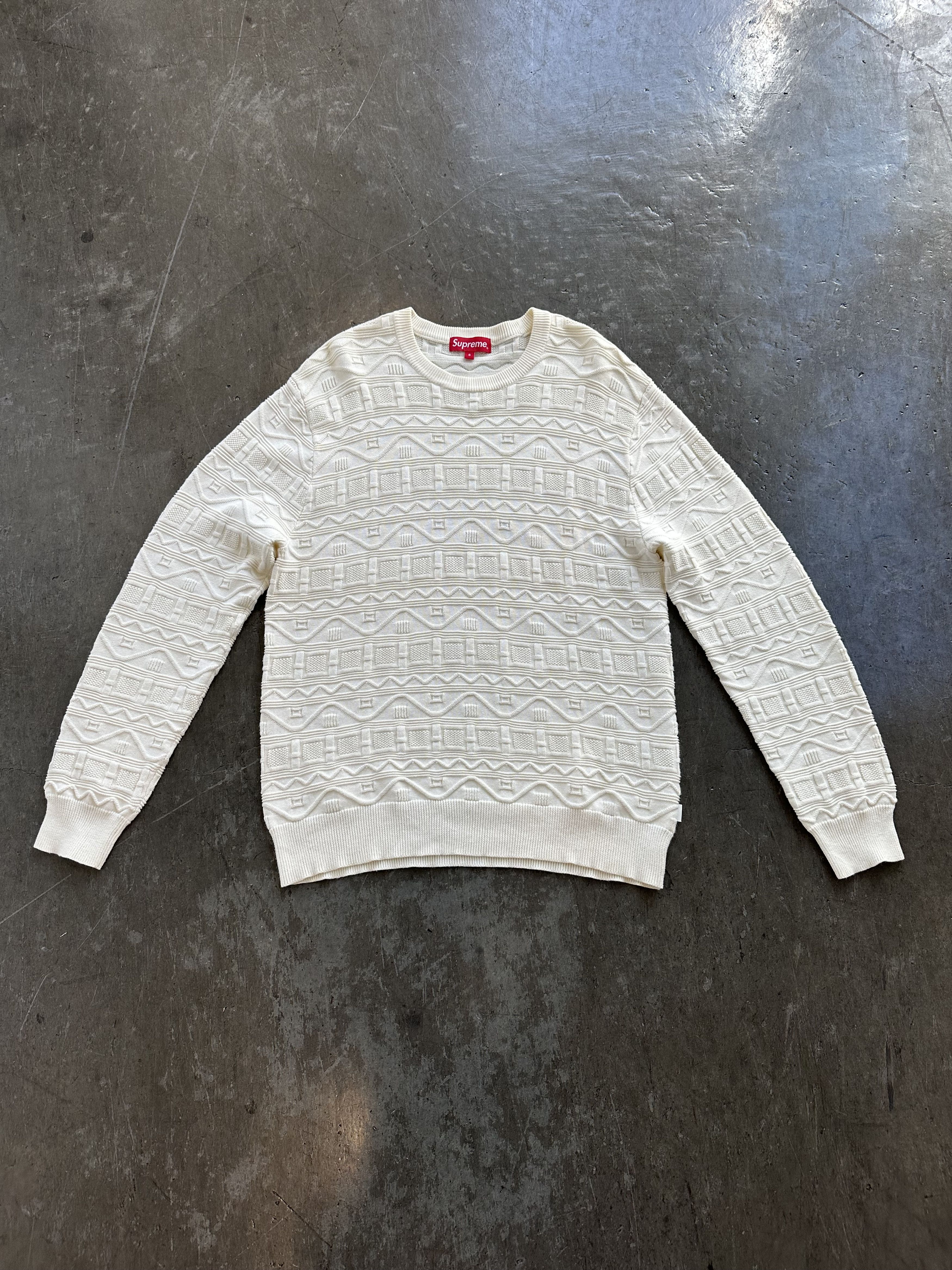 Supreme Jacquard Sweater | Grailed