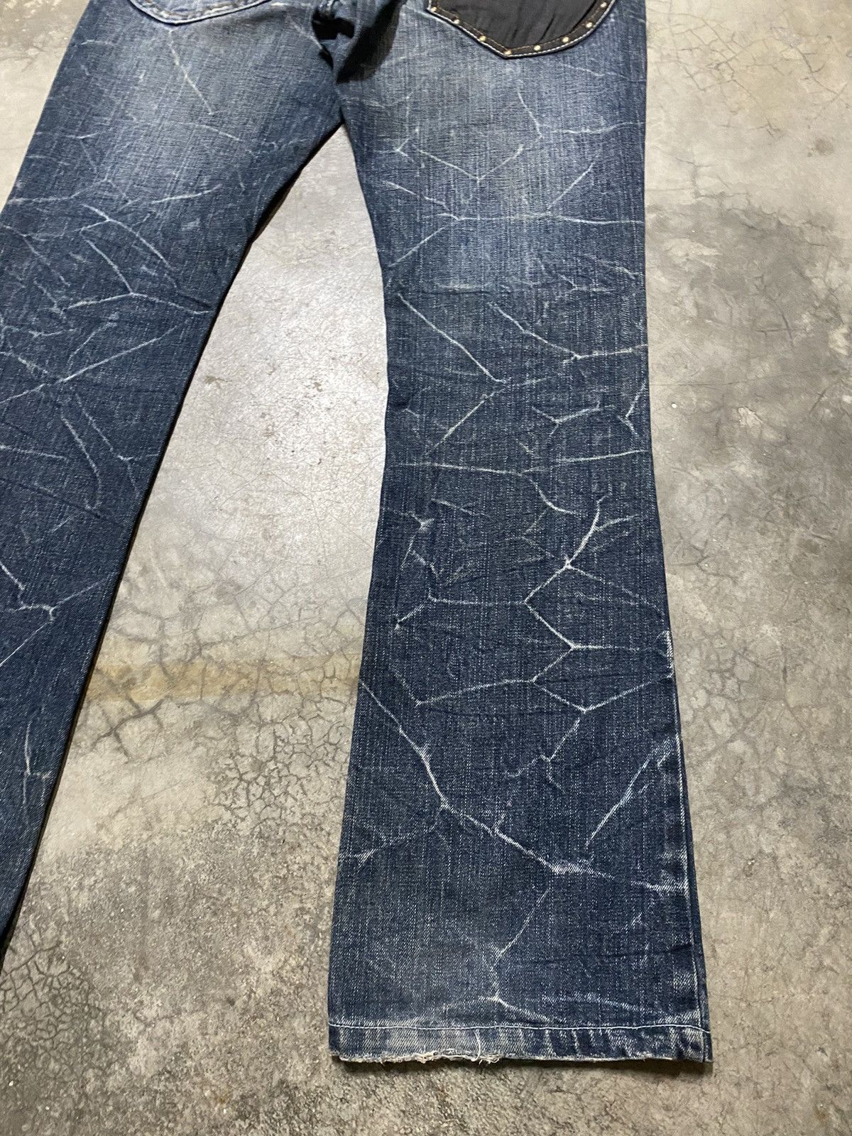Hysteric Glamour × If Six Was Nine × Tornado Mart Flare Jeans Japanese Beach Sound Lightning Distressed Jeans Size US 31 - 3 Thumbnail