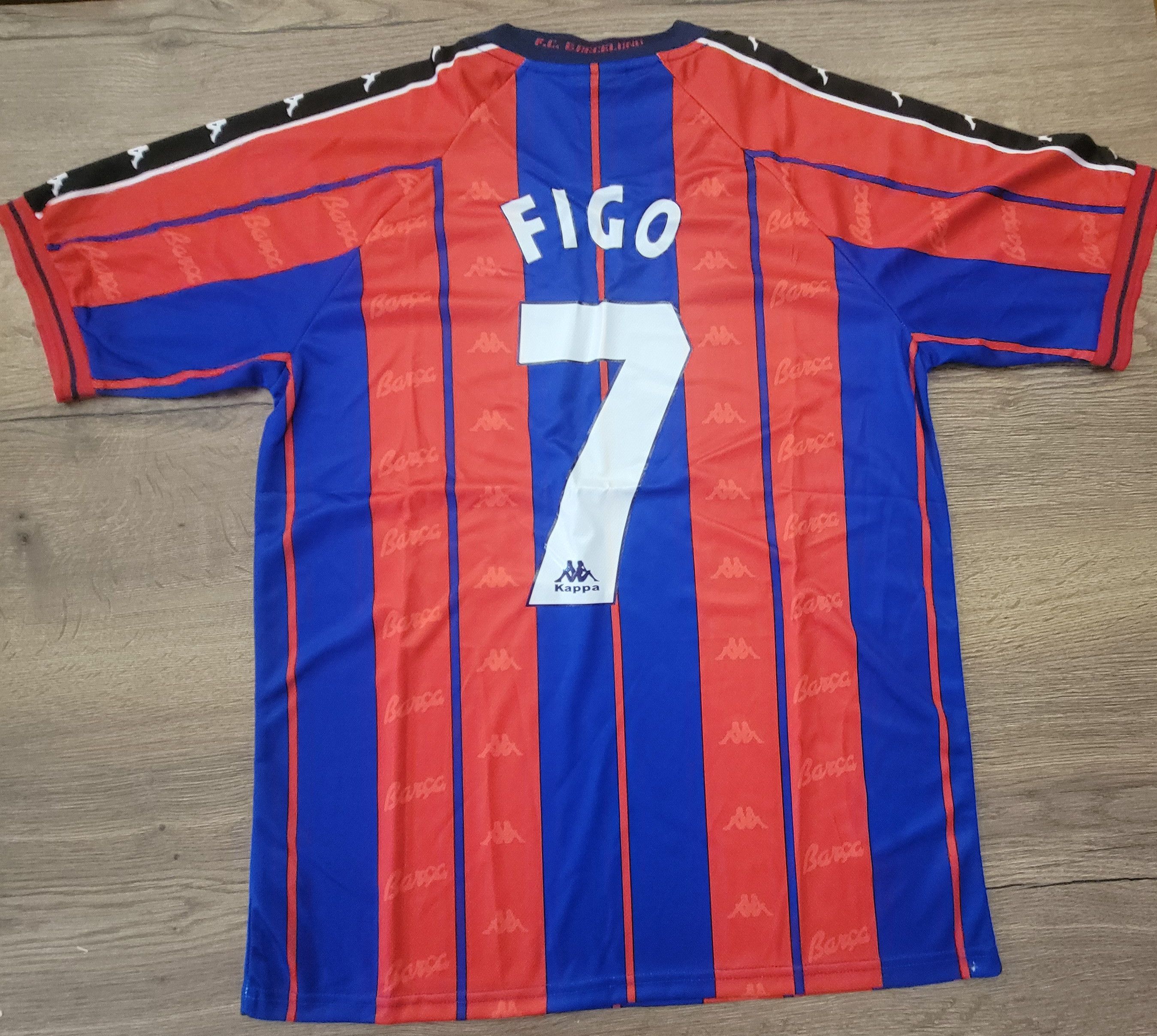 Other Figo 7 Barcelona 1997/1998 Vintage Soccer Jersey trikot