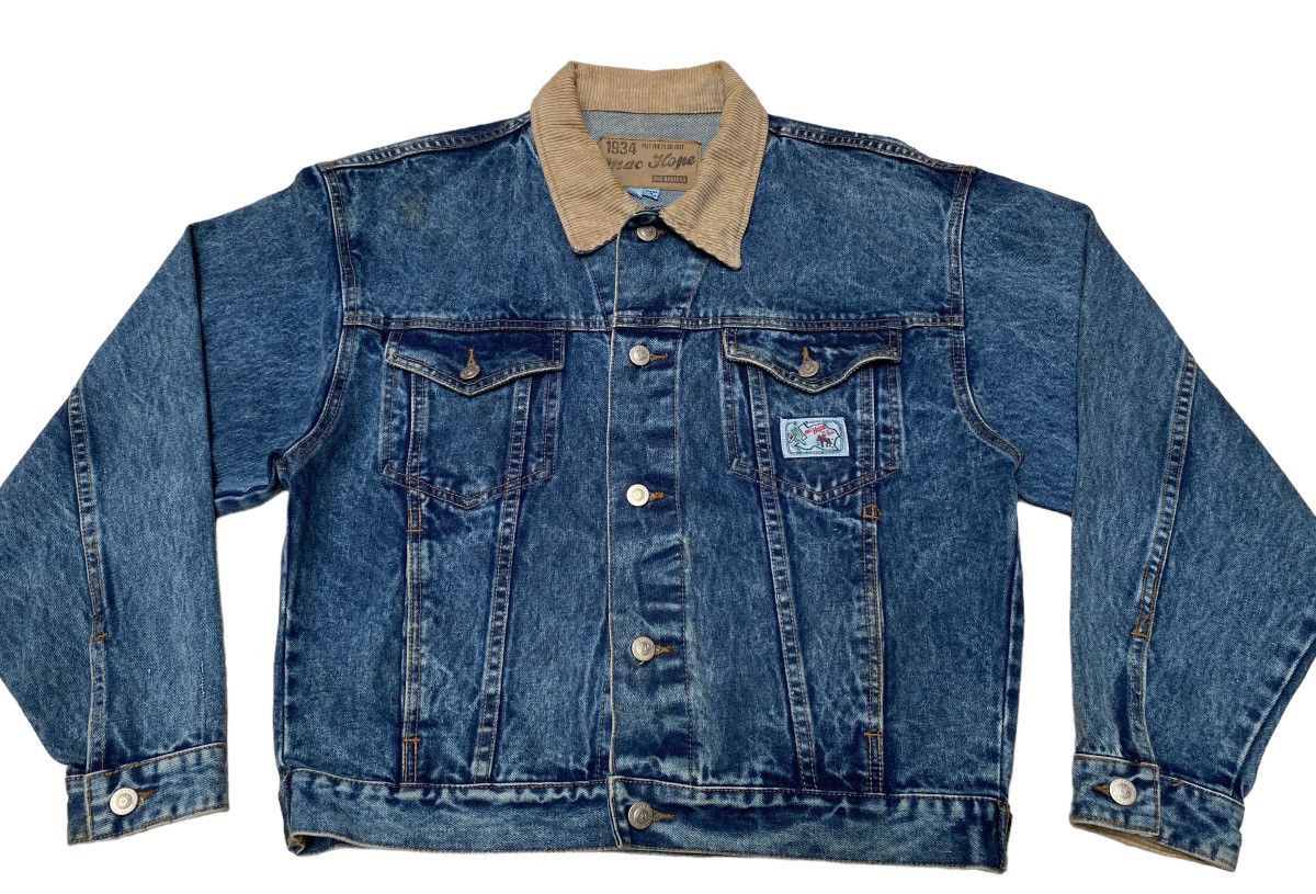 Designer × Vintage Vintage Brand Mac Hope Trucker Denim Jacket 1990s Size US L / EU 52-54 / 3 - 3 Thumbnail