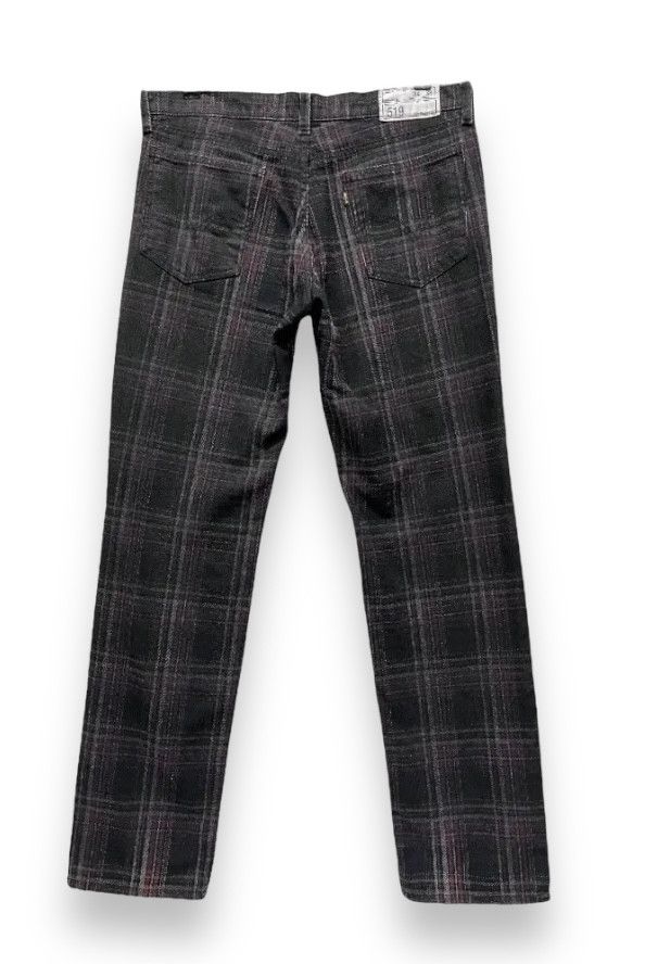 Edition Japan RARE🔥LEVI’S Punk Smoke Tartan Plaid Denim Slim Fit Size US 32 / EU 48 - 3 Thumbnail