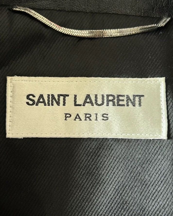 Saint Laurent Paris × Yves Saint Laurent Saint Laurent 18fw logo LO1 leather jacket 2412-Nextarrow Size US M / EU 48-50 / 2 - 4 Thumbnail