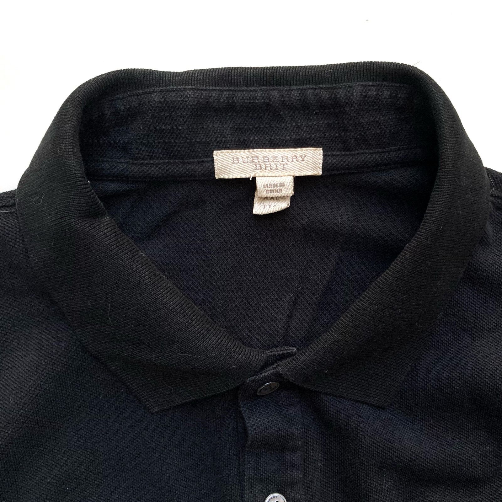 Burberry Burberry Brit Black Polo Shirt w/ Blue Knight Crest Size US XXL / EU 58 / 5 - 12 Thumbnail
