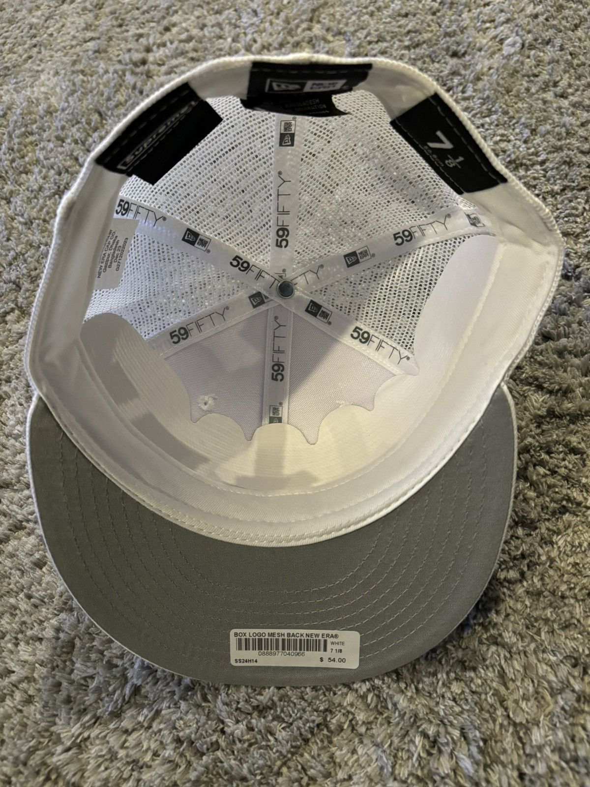 Supreme Supreme Box Logo Mesh Back New Era Cap 7 1/8 Size ONE SIZE - 3 Thumbnail