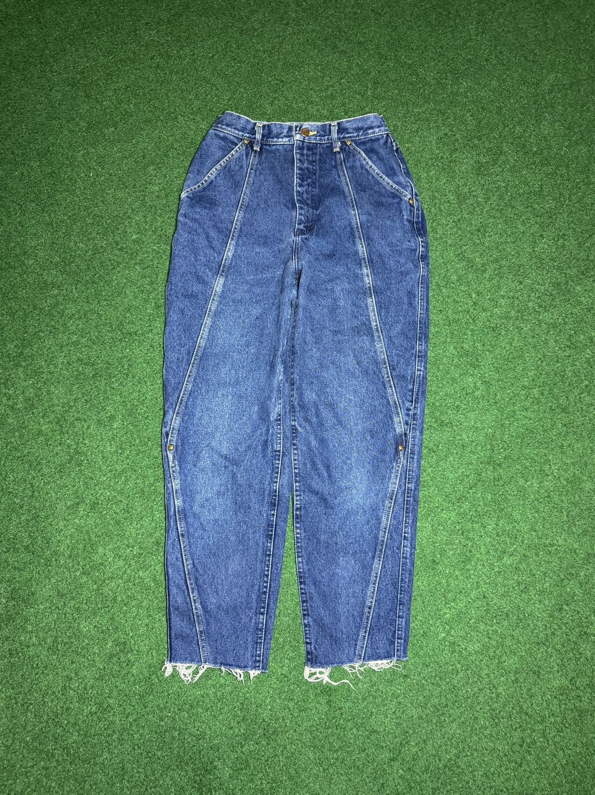 Lee × Vintage Vintage 70s Lee Talon Zipper Western 12 26x28 Cowgirl Jeans Size 34" / US 12 / IT 48 - 1 Thumbnail