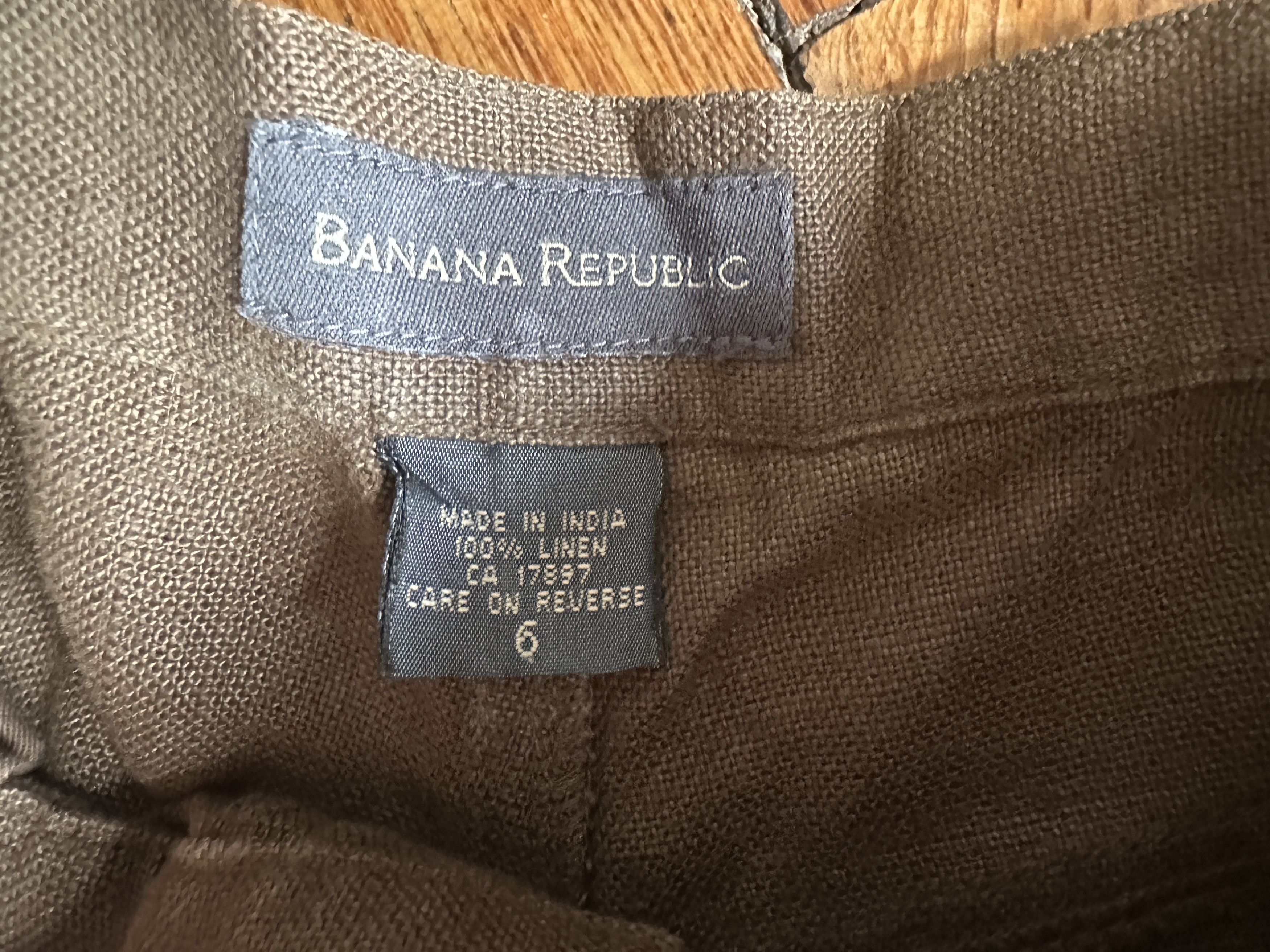 Banana Republic Vintage Banana Republice wide leg linen pants wmn's sz 6 Size 26" / US 2 / IT 38 - 4 Thumbnail