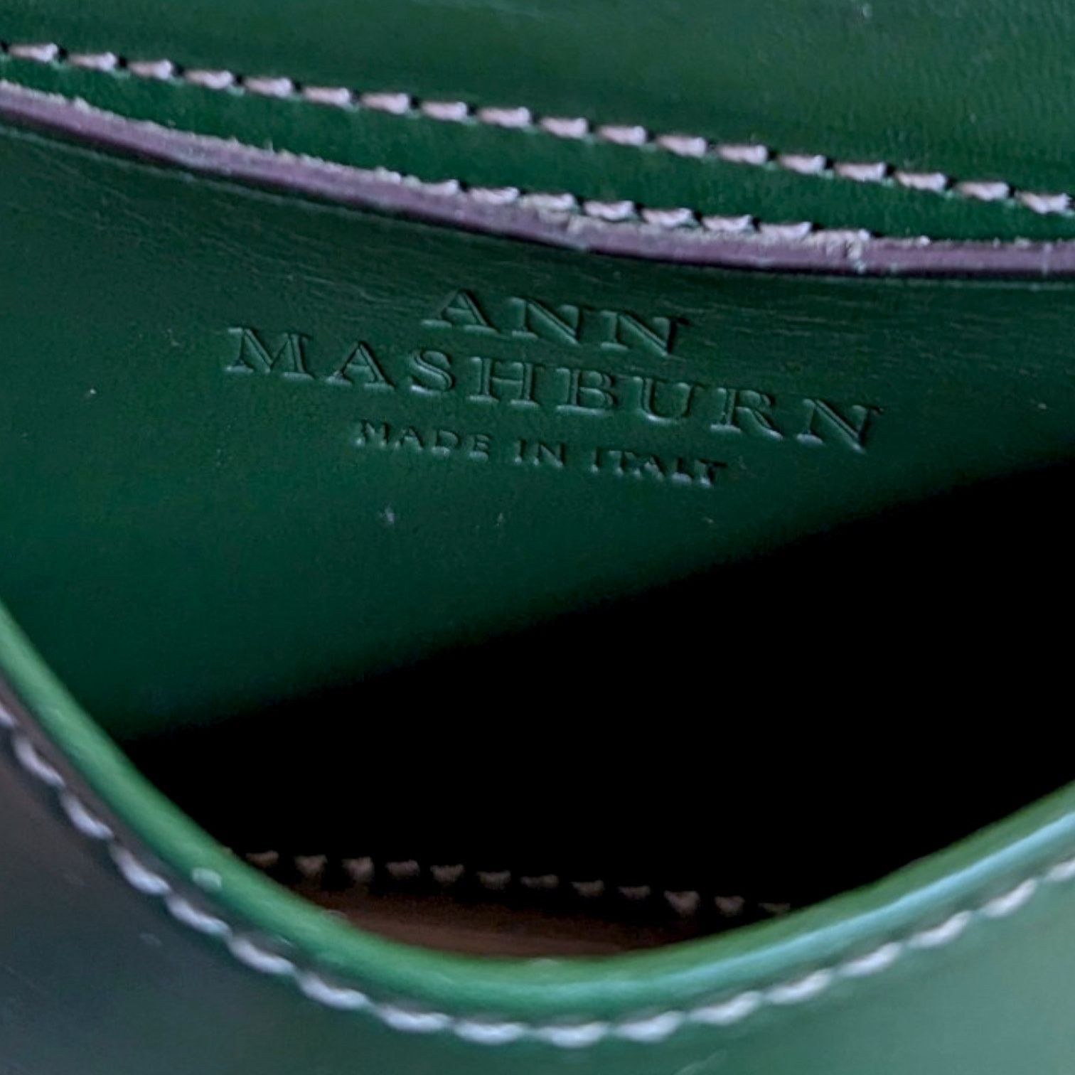 Other Ann Mashburn Green Leather Cell Phone Bag Crossbody Size ONE SIZE - 4 Thumbnail