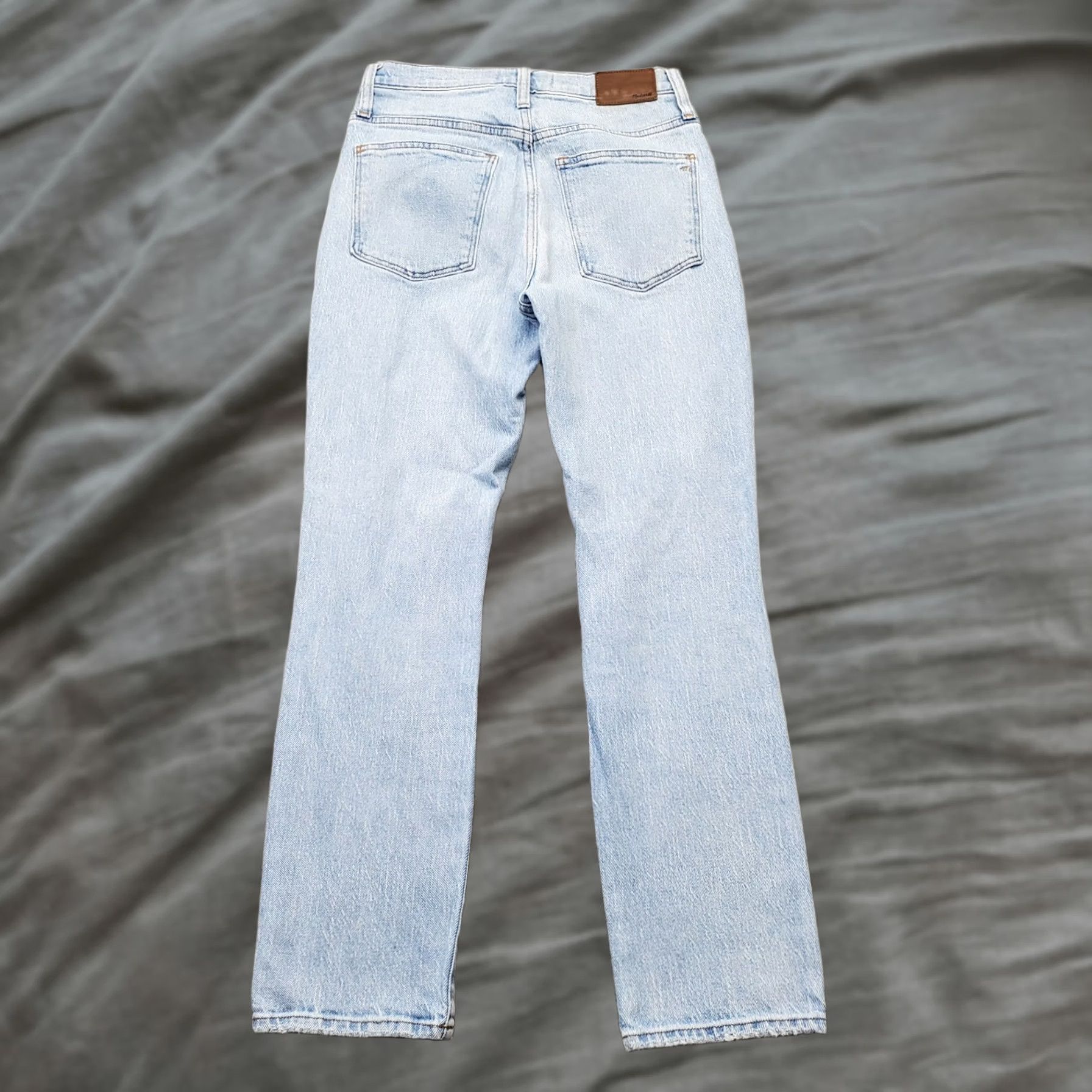 Madewell Madewell Jeans Womens Crop Slim Distressed High Rise Blue Denim 24"} Size 42" / US 20 - 1 Thumbnail