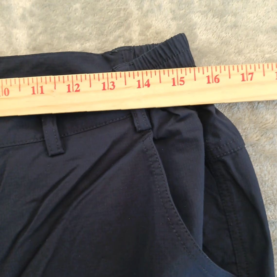 Vintage Nonwe Cargo Pants Mens 32 Blue Nylon Spandex 30x31 Pockets Size US 32 / EU 48 - 2 Thumbnail