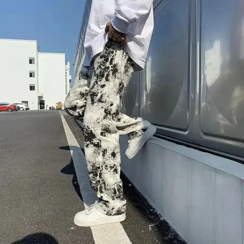 Japanese Brand Baggy Graphic Printed Loose Jeans Trousers Size US 32 / EU 48 - 3 Thumbnail