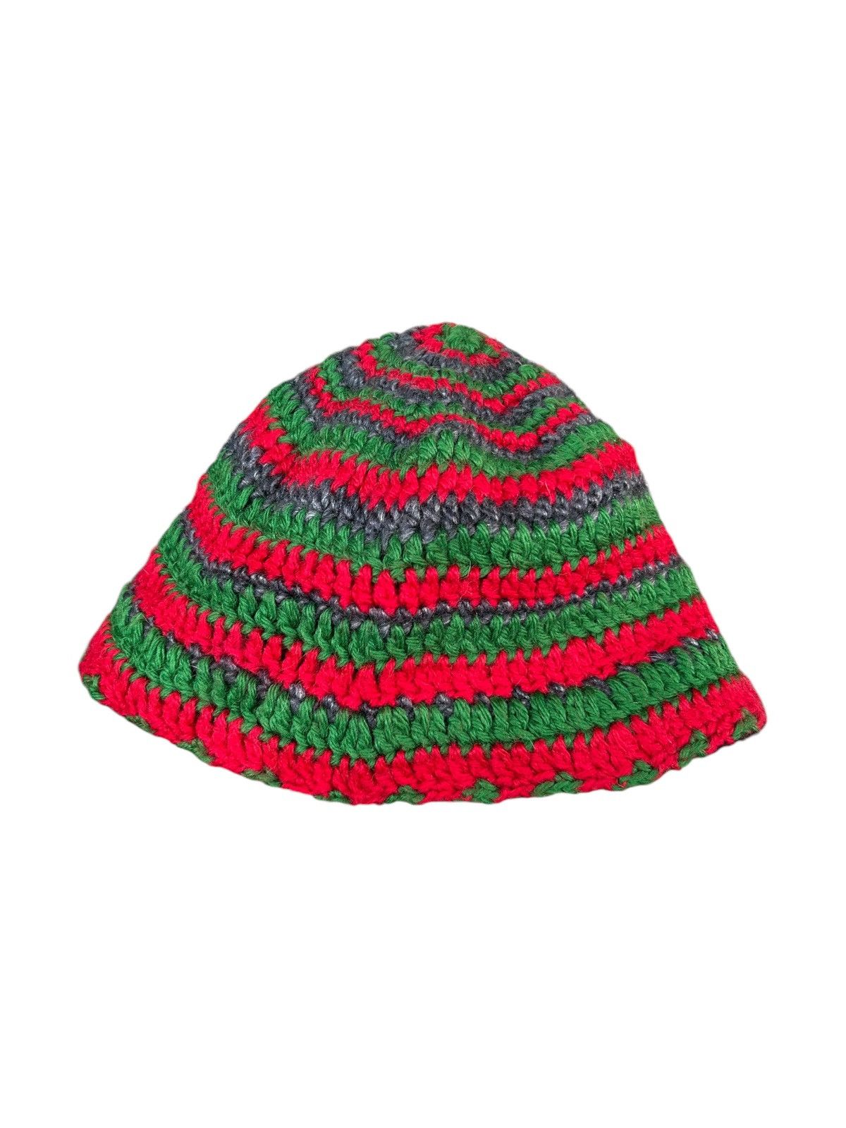 Japanese Brand × Kapital × Vintage Crochet Knitted handmade Rare Beanie Hats☠️☠️ Size ONE SIZE - 1 Thumbnail