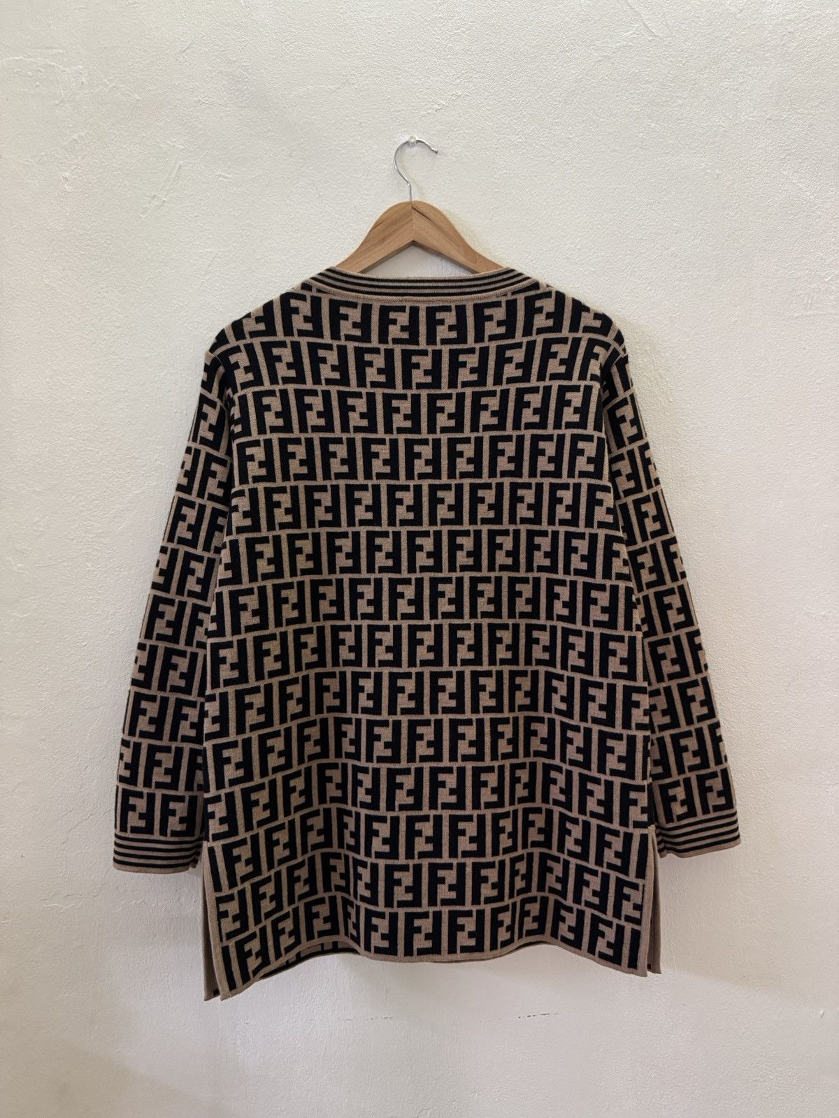 Fendi Fendi Zucca pattern knit sweater FF logo Monogram Size M / US 6-8 / IT 42-44 - 3 Thumbnail